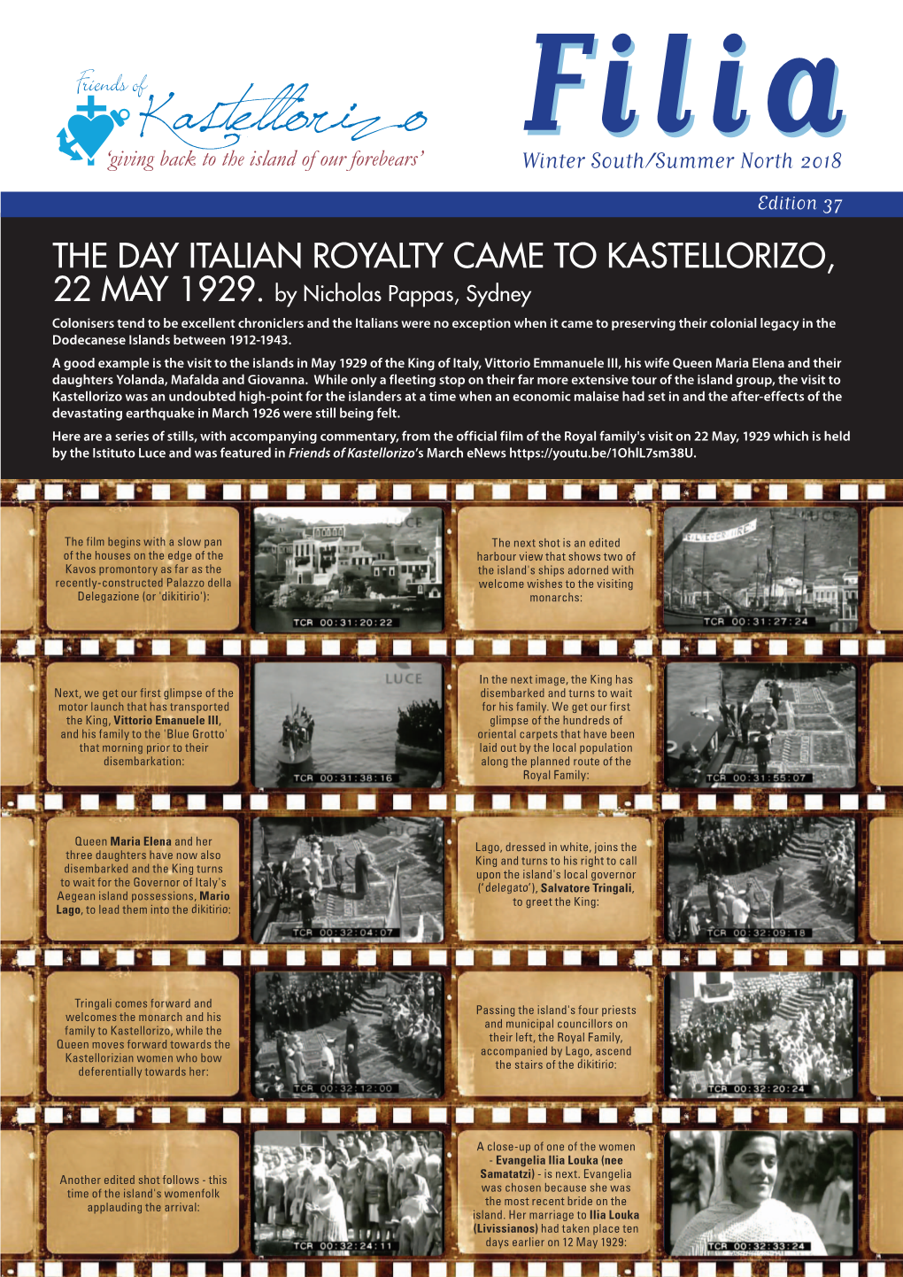 The Day Italian Royalty Came to Kastellorizo, 22 May 1929