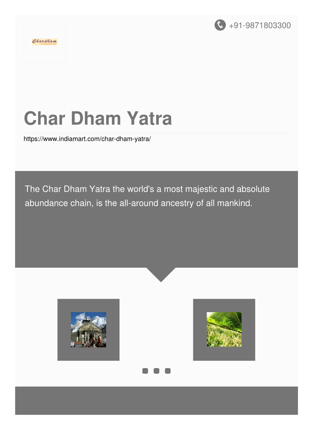 Char Dham Yatra