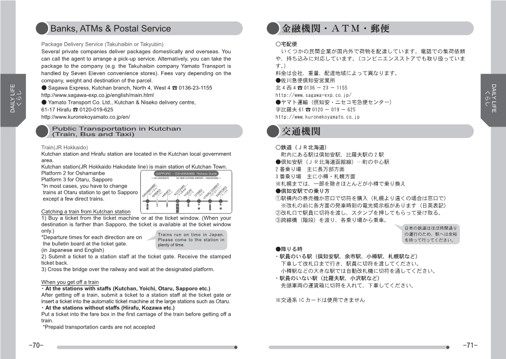 Public Transportation 交通機関