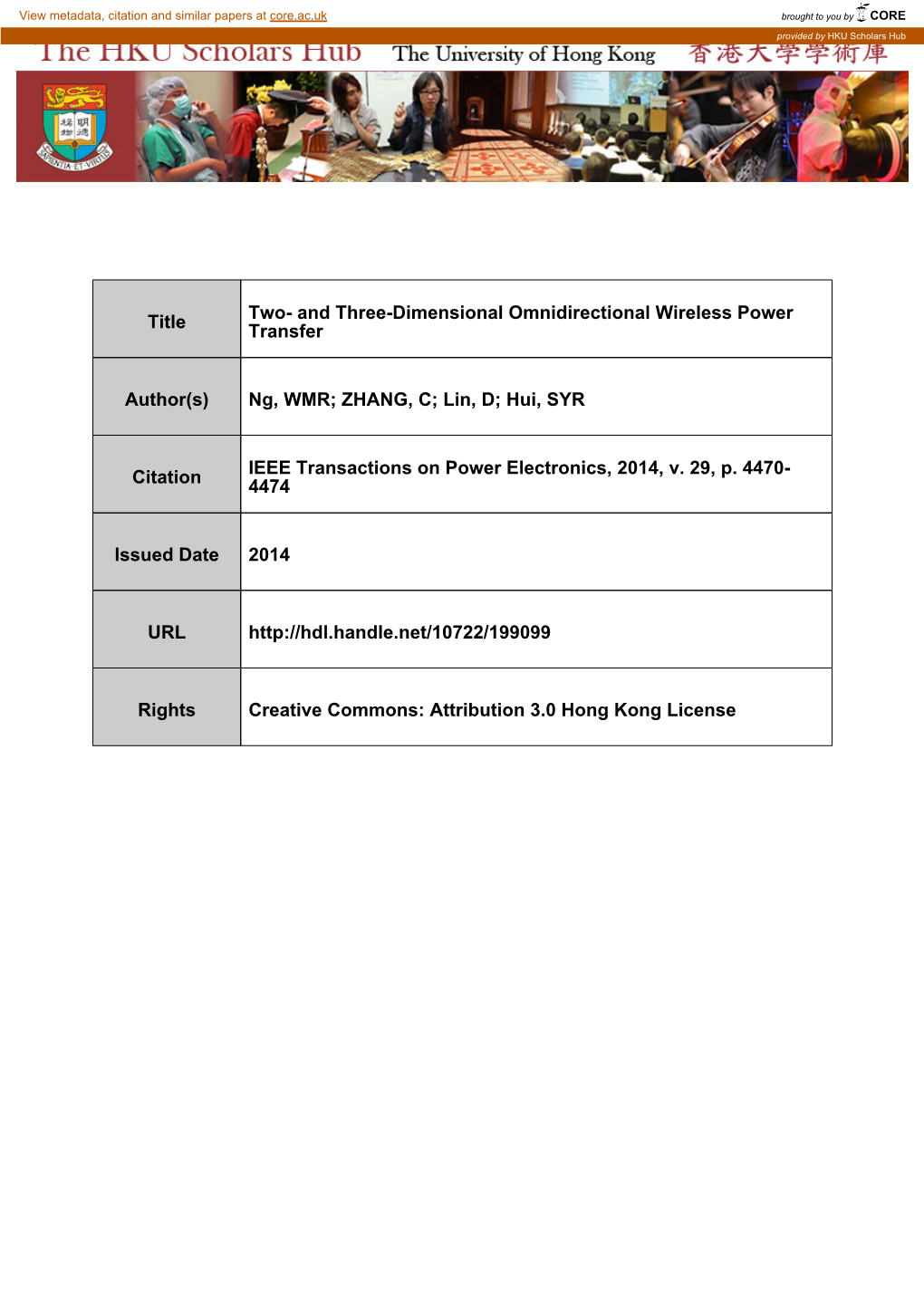 Title Two- and Three-Dimensional Omnidirectional Wireless Power