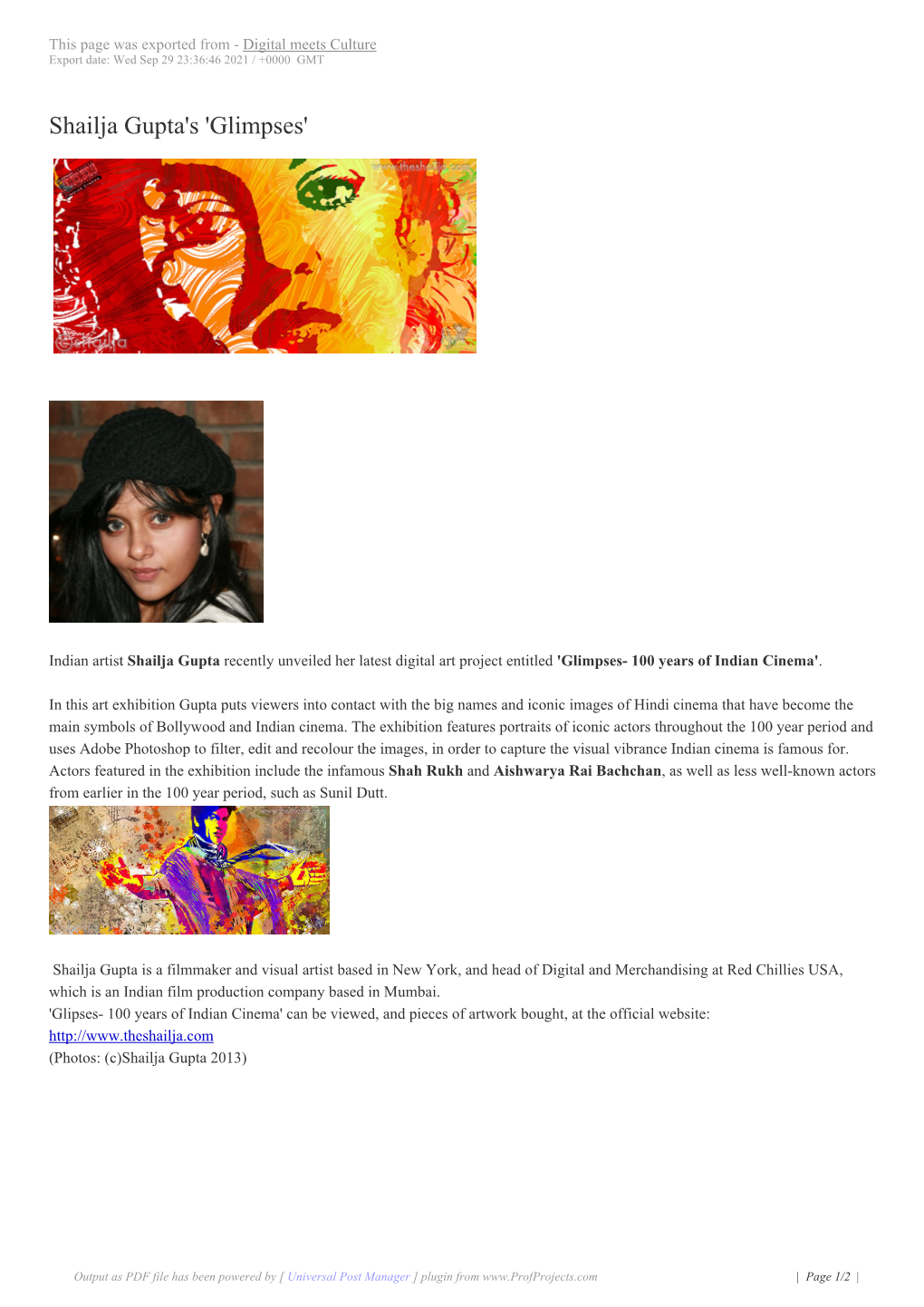 Shailja Gupta's 'Glimpses'