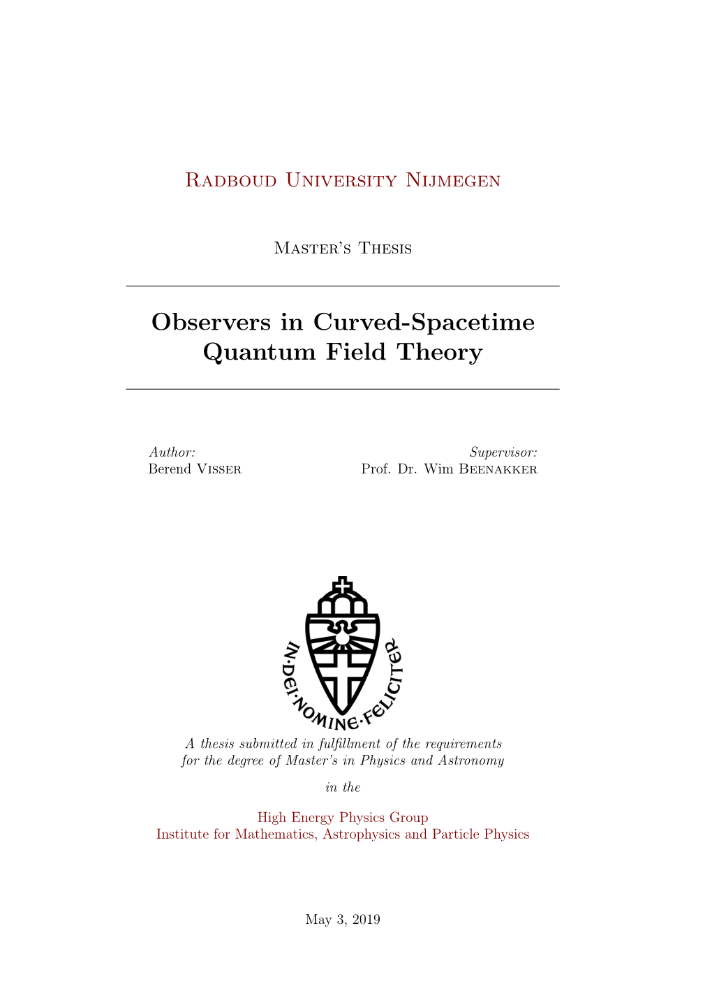 Observers in Curved-Spacetime Quantum Field Theory