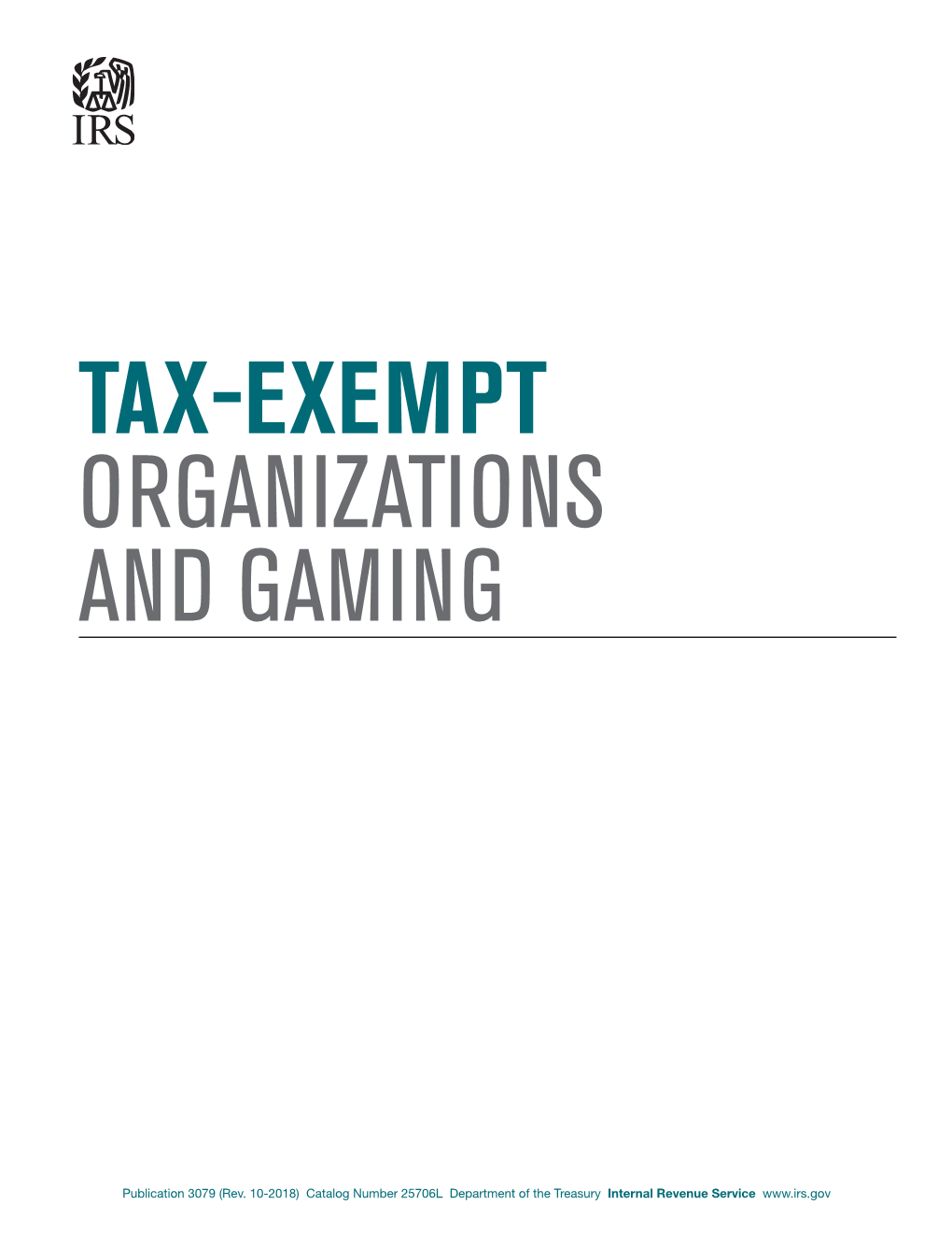 Publication 3079, Tax-Exempt Organizations and Gaming