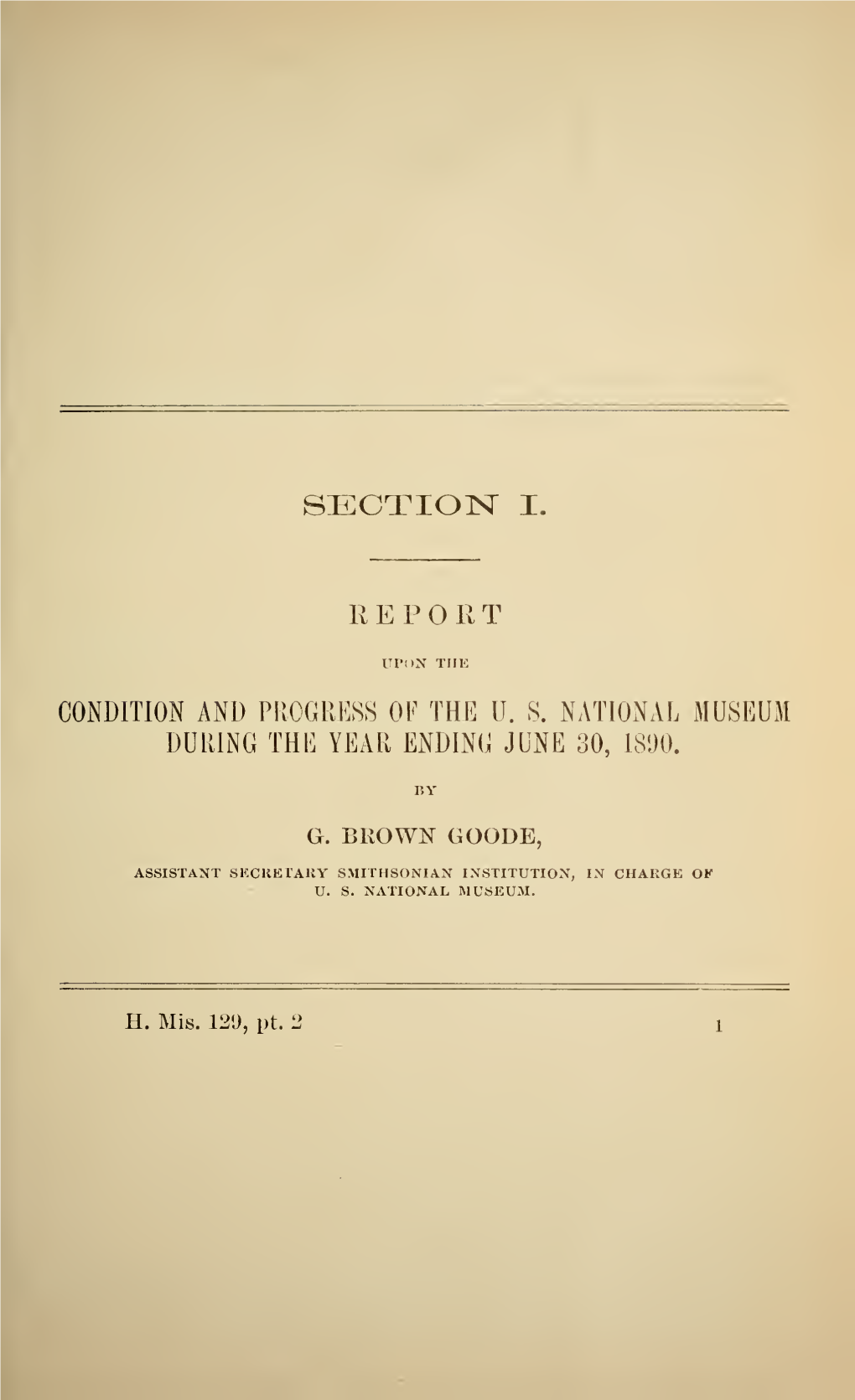 Annual Report of the Board of Regents of the Smithsonian Institution