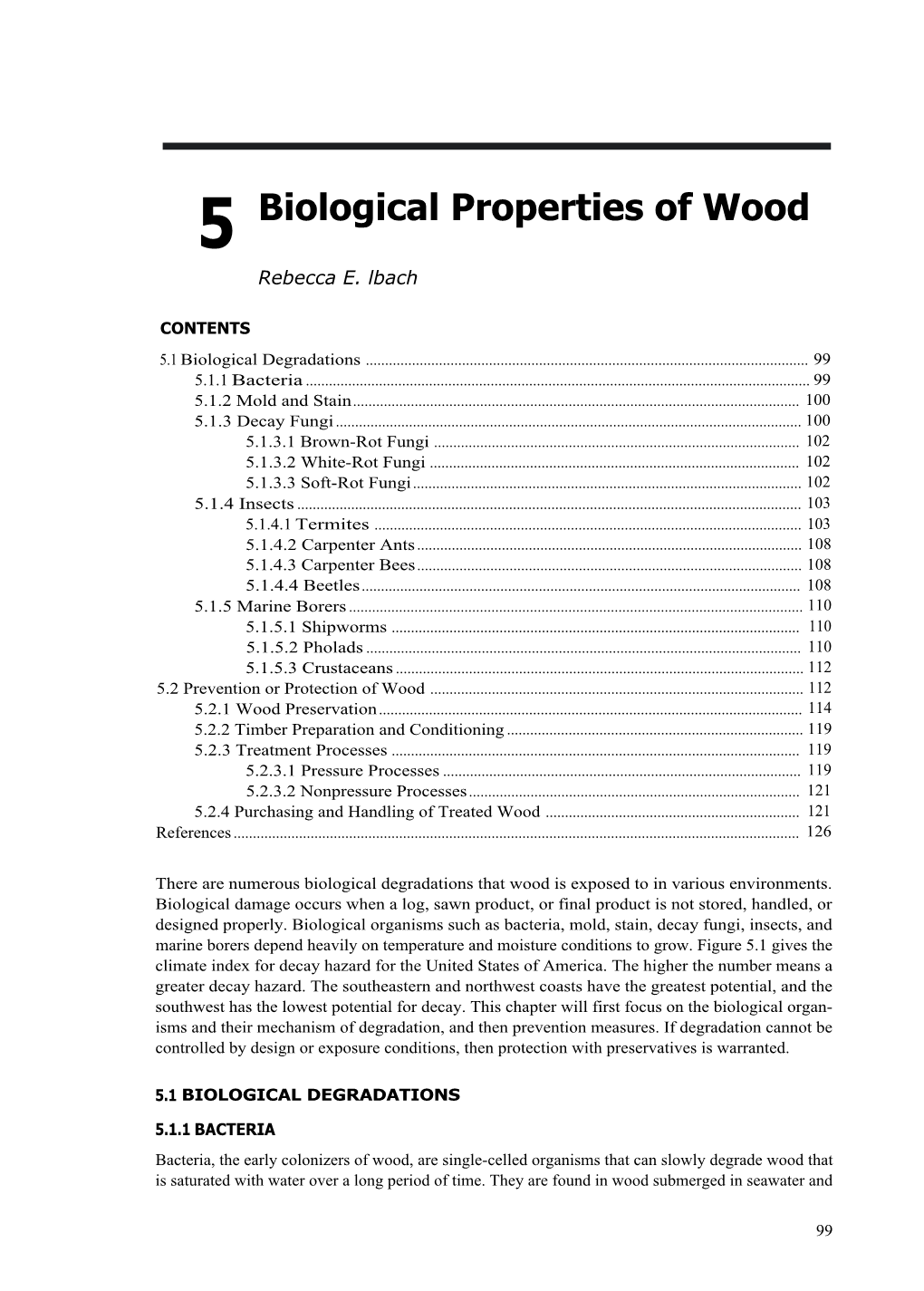 Biological Properties of Wood Chapter 5