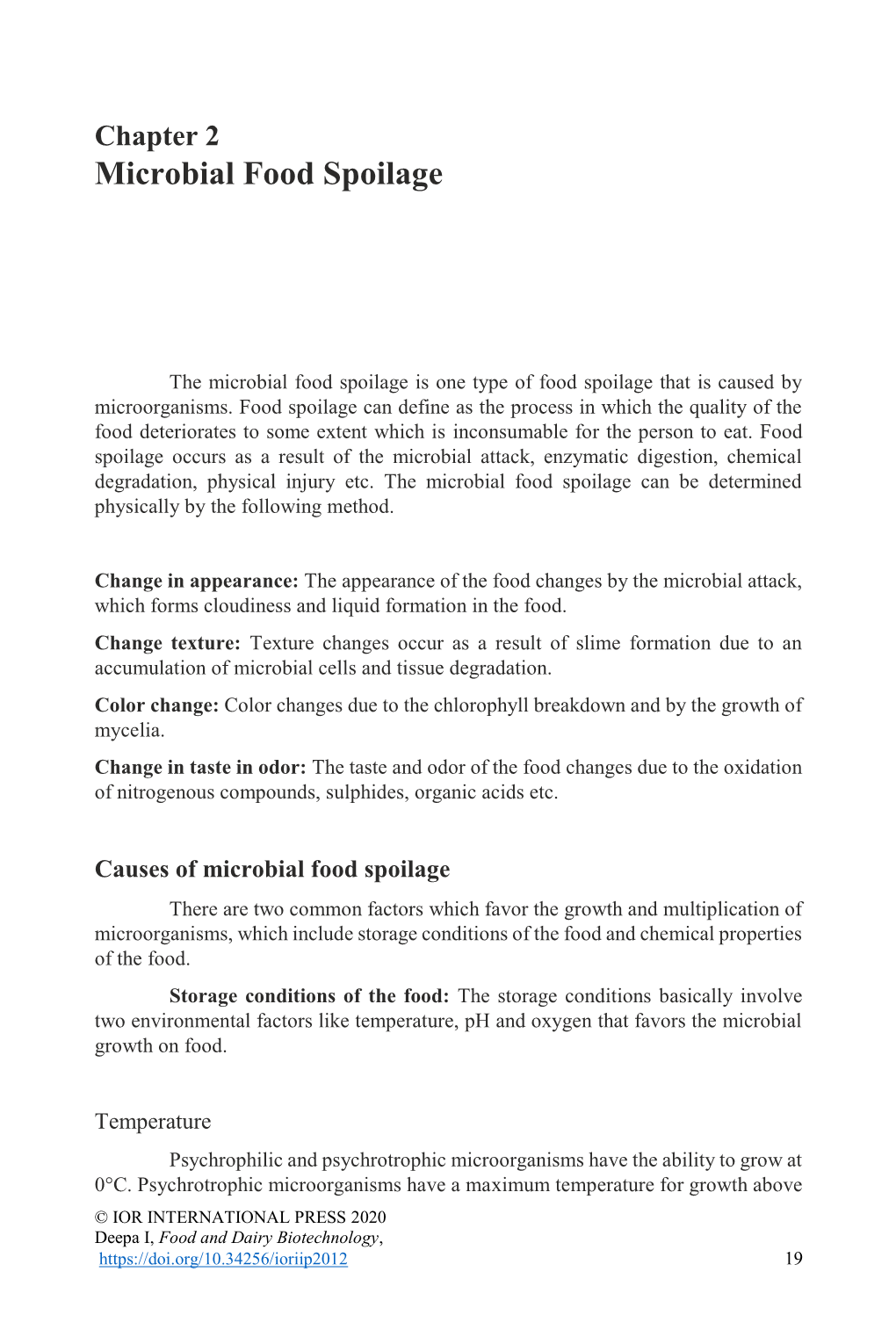 Chapter 2 Microbial Food Spoilage