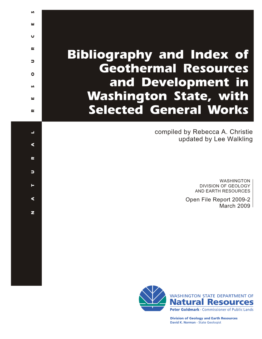 Open File Report 2009-2. Bibliography and Index Of