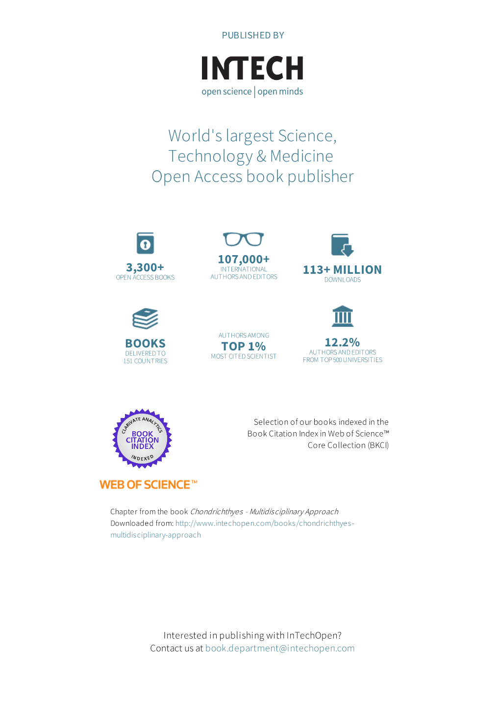 World's Largest Science, Technology & Medicine Open Access Book