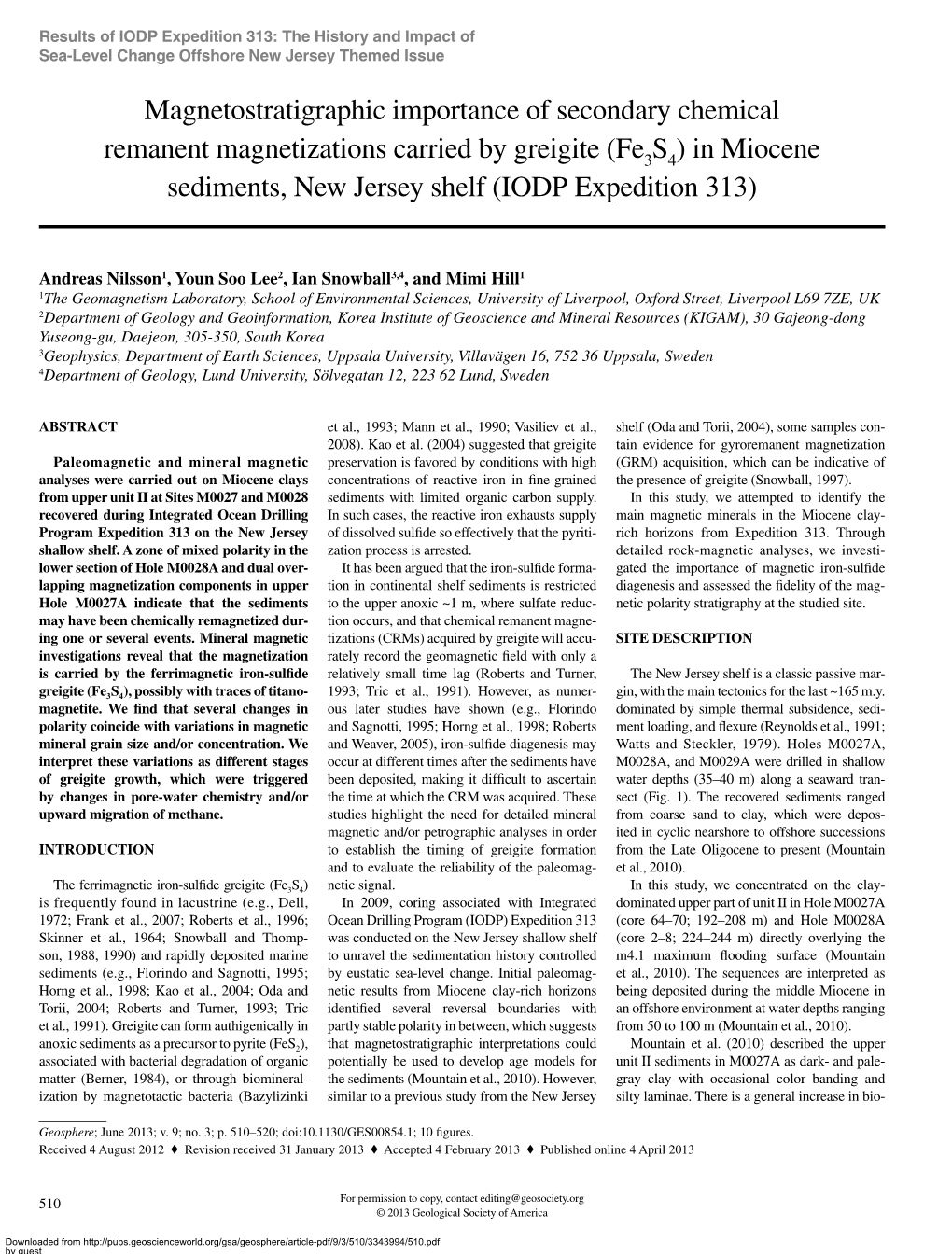 Magnetostratigraphic Importance of Secondary Chemical Remanent Magnetizations