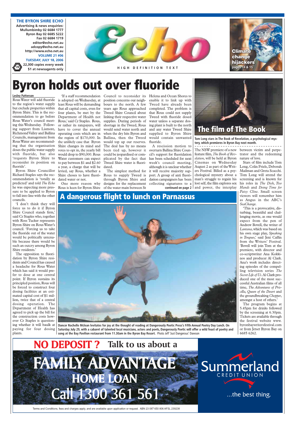 Byron Holds out Over Fluoride
