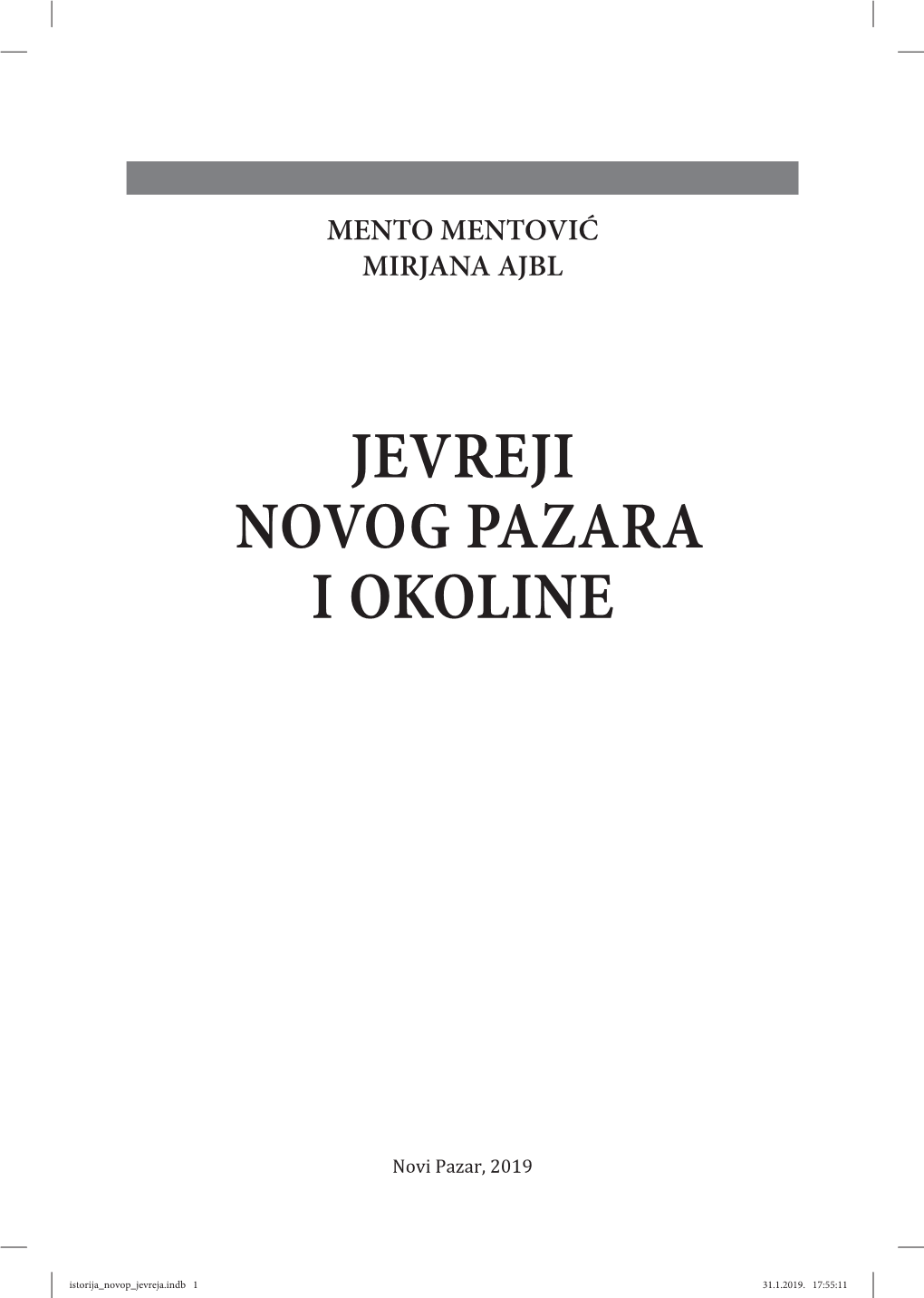 Jevreji Novog Pazara I Okoline