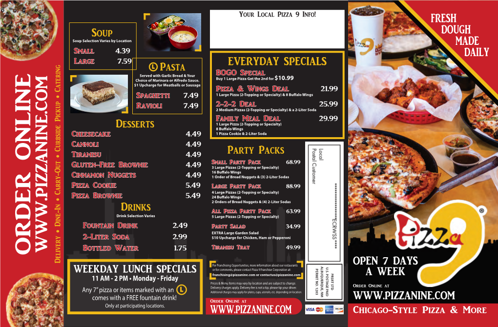 NEW Paper Menu