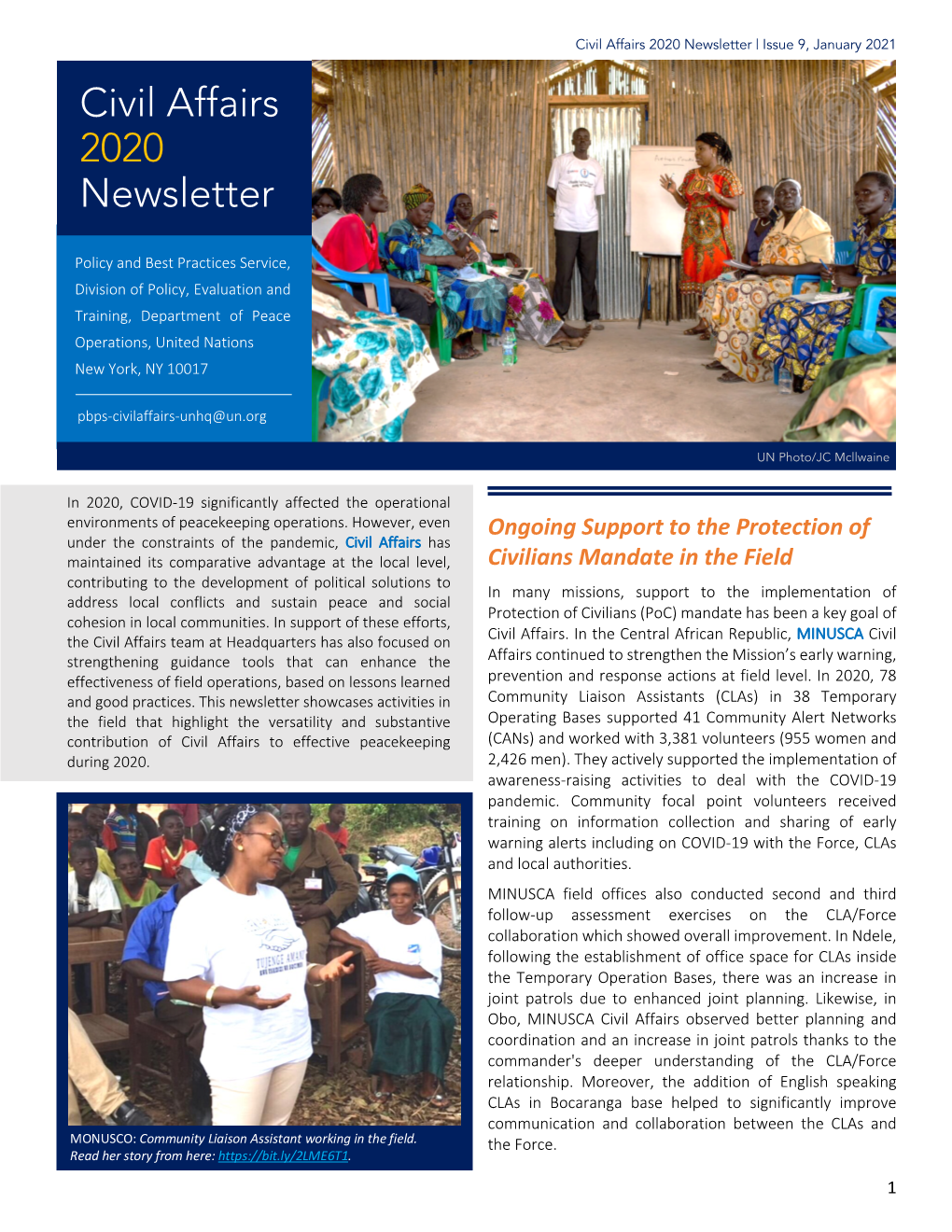 Civil Affairs Newsletter