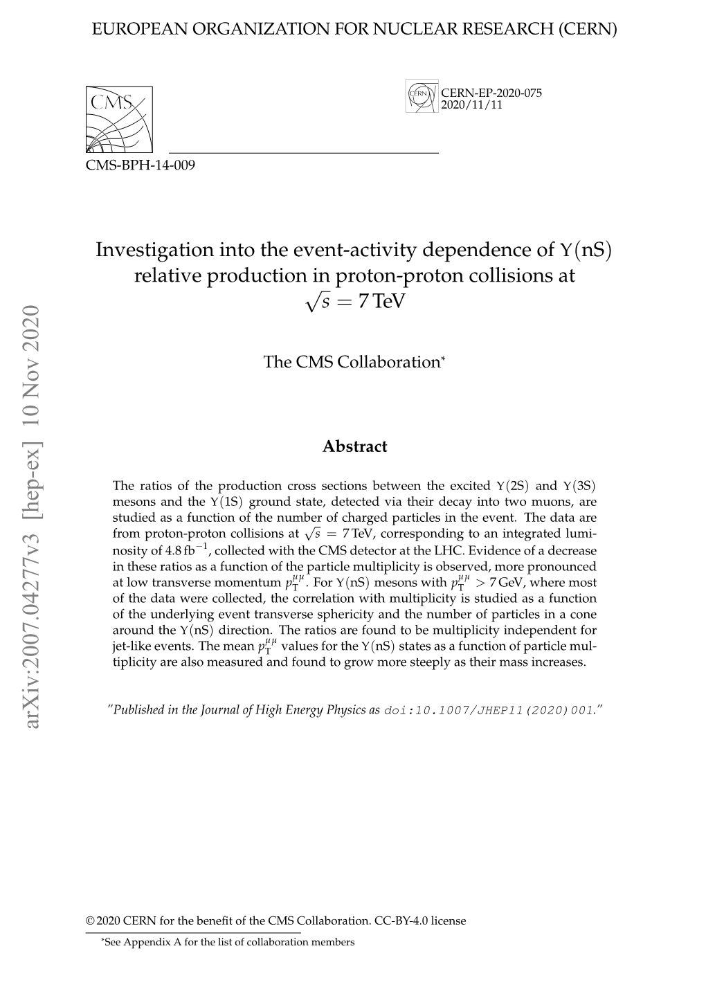 Relative Production in Proton-Proton Collisions at Sqrt(S) = 7
