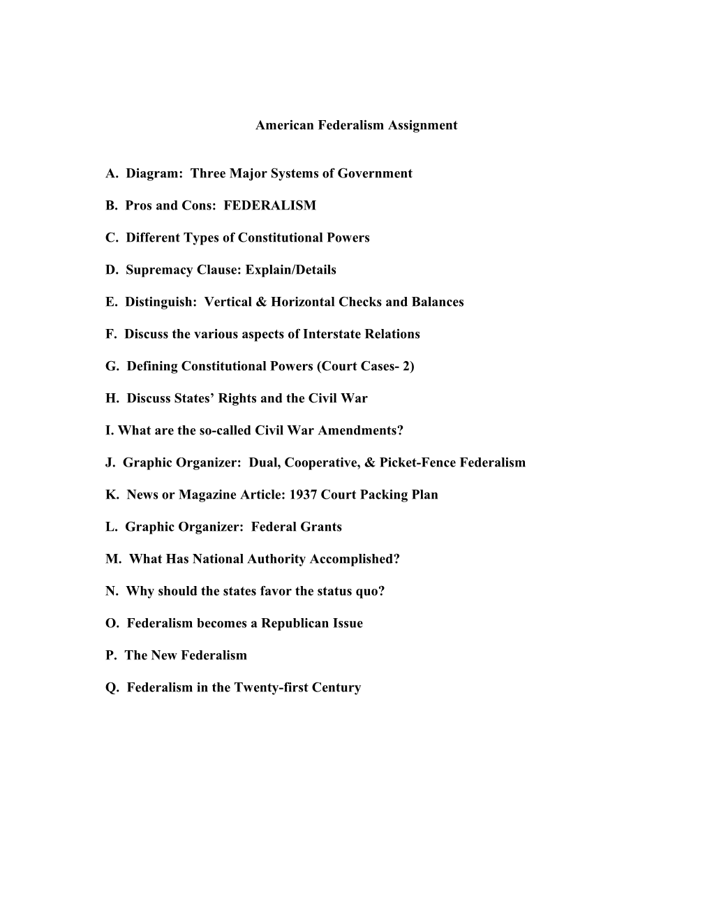 American Federalism Ch s1