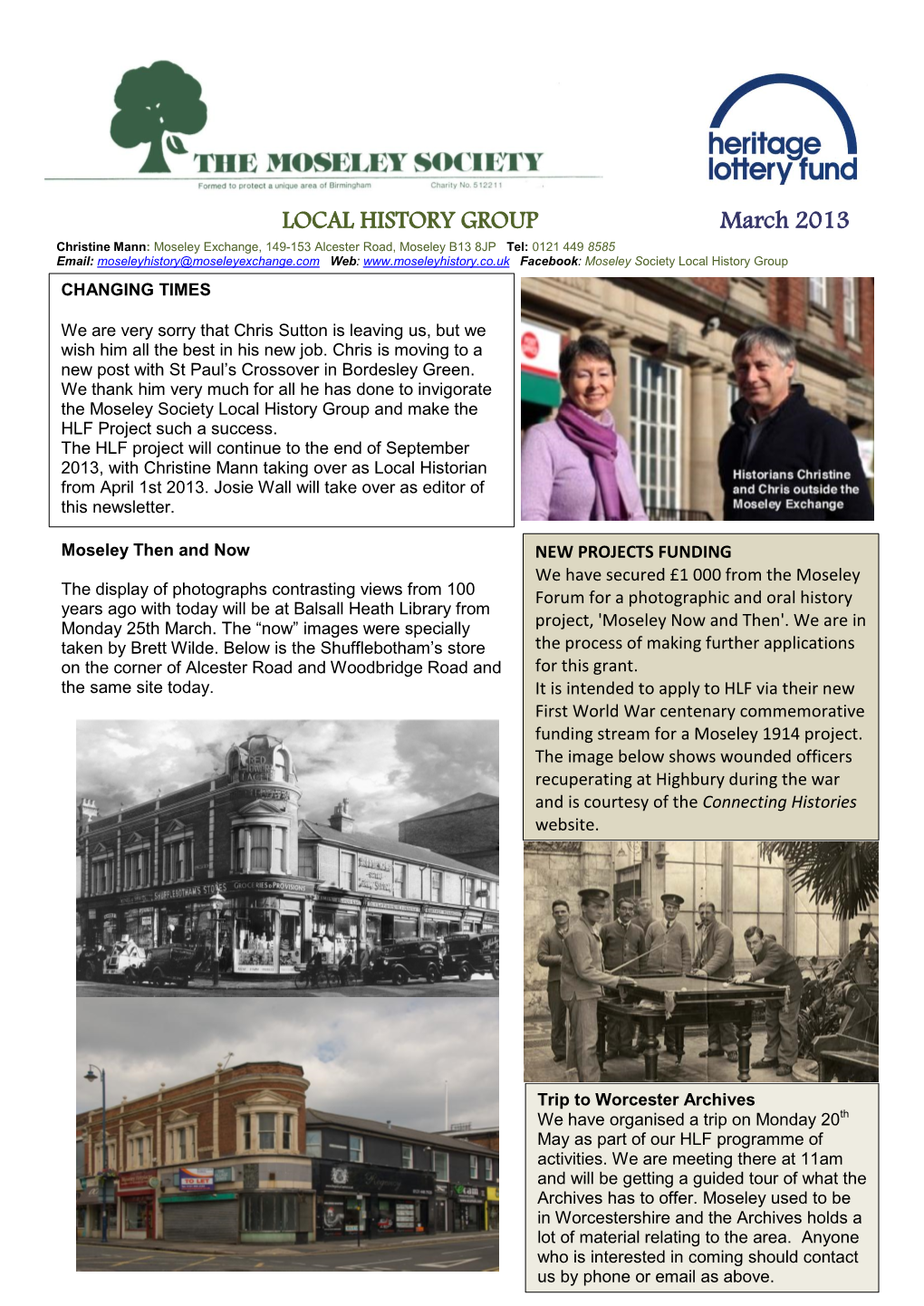 Newsletter March 2013