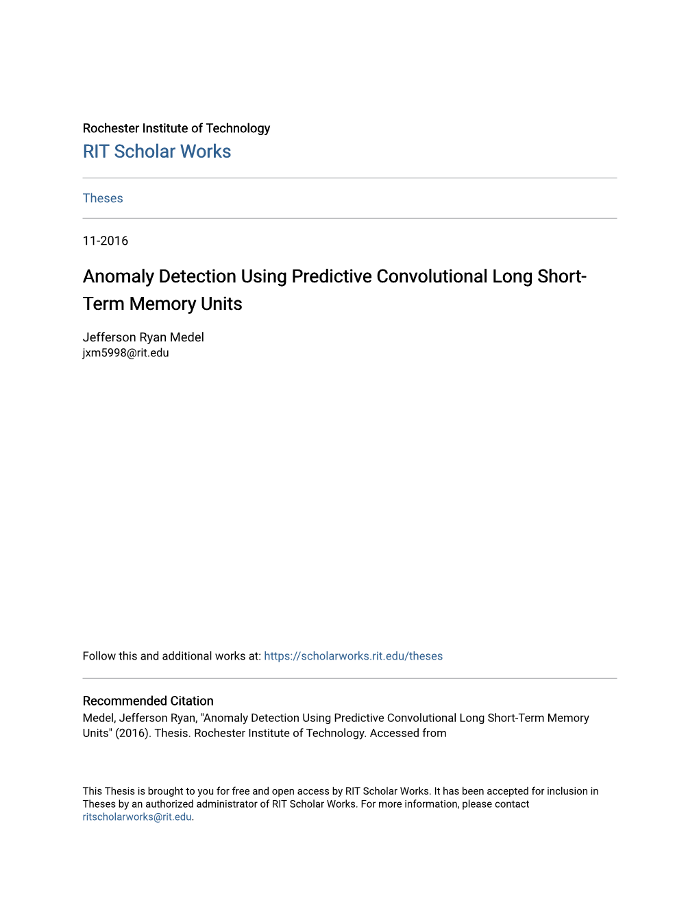 Anomaly Detection Using Predictive Convolutional Long Short-Term Memory Units