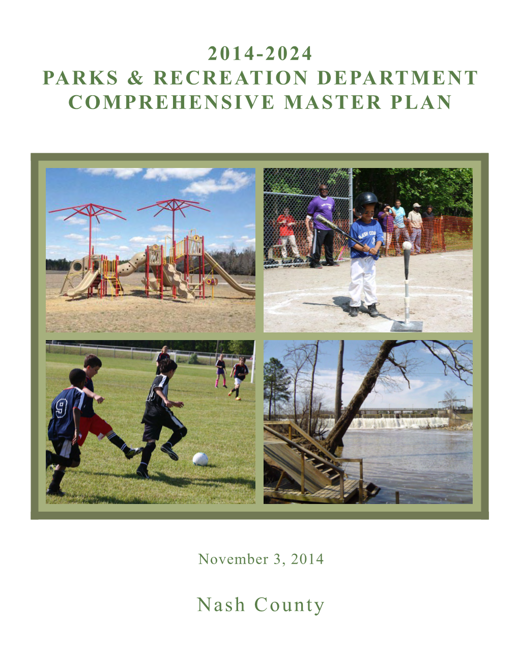 2014-2024 Parks & Recreation Department Comprehensive