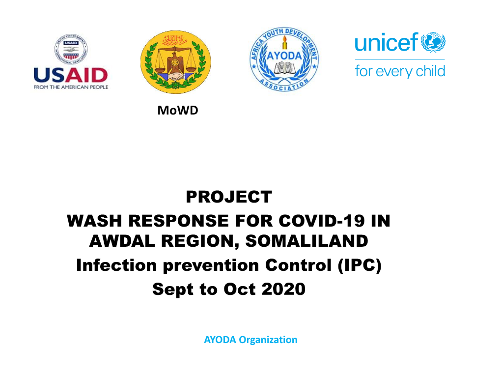 Project Wash Response for Covid-19 in Awdal Region