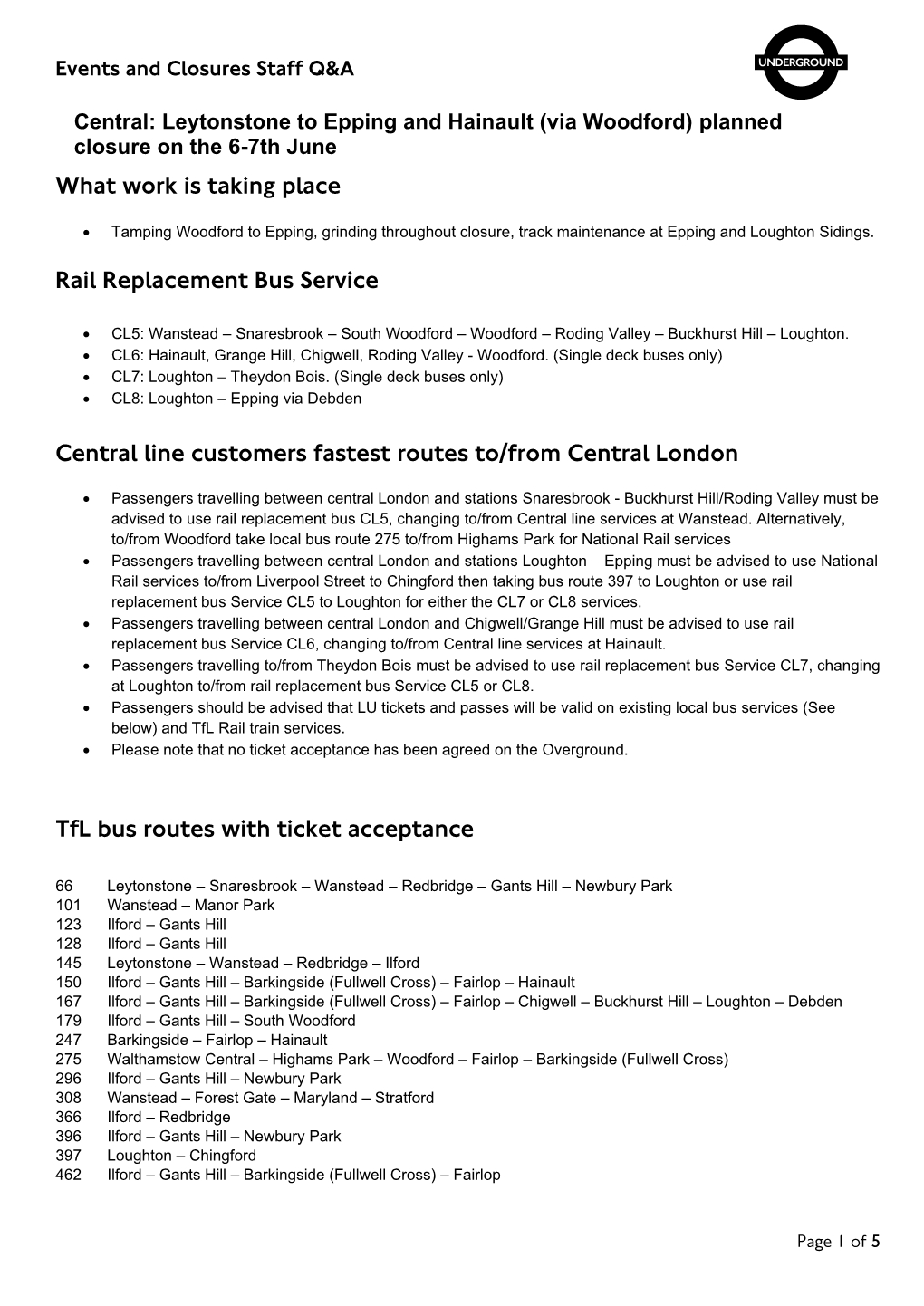 What Work Is Taking Place Rail Replacement Bus Service Central