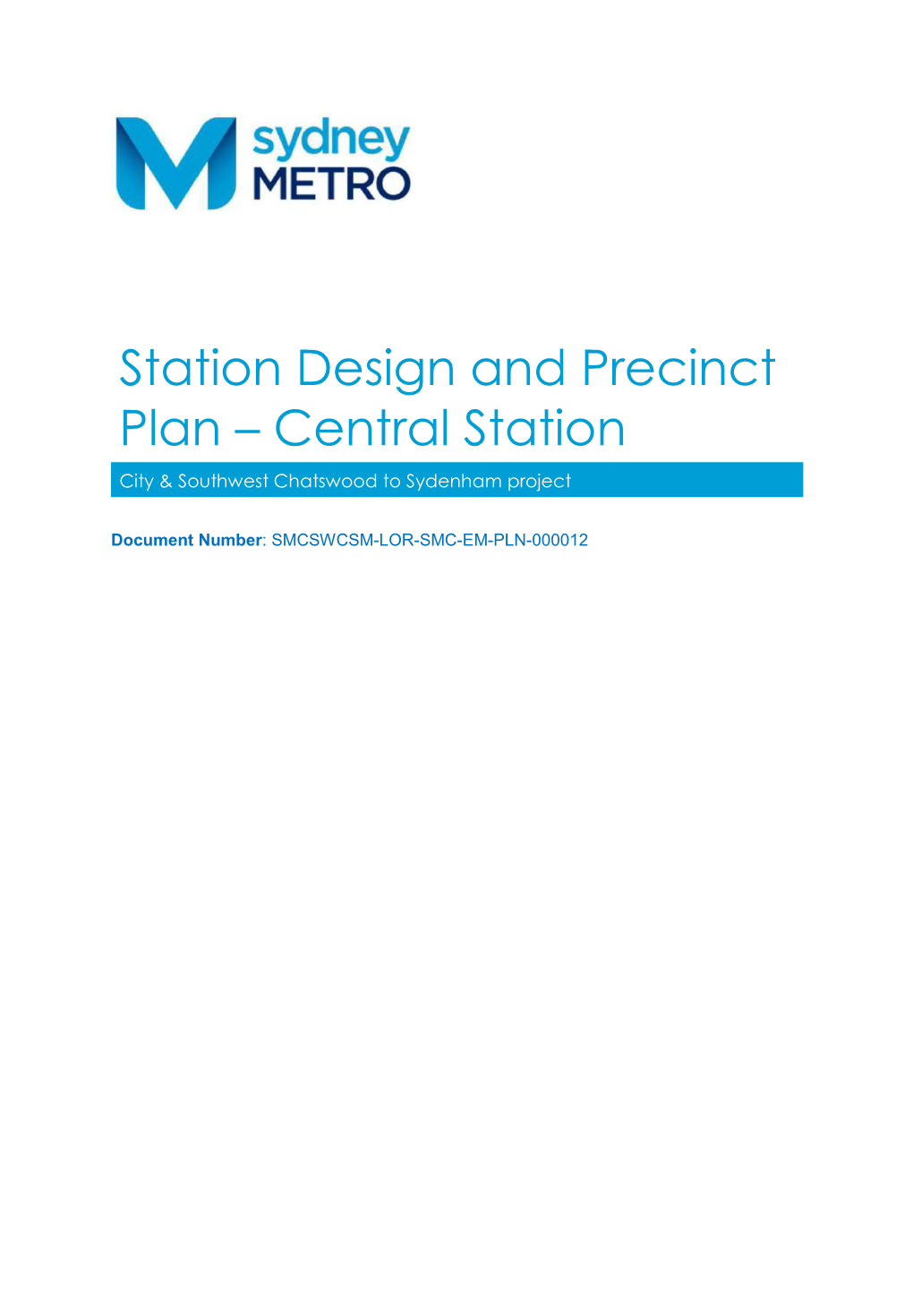 SM QM-FT-451 Sydney Metro Report Template