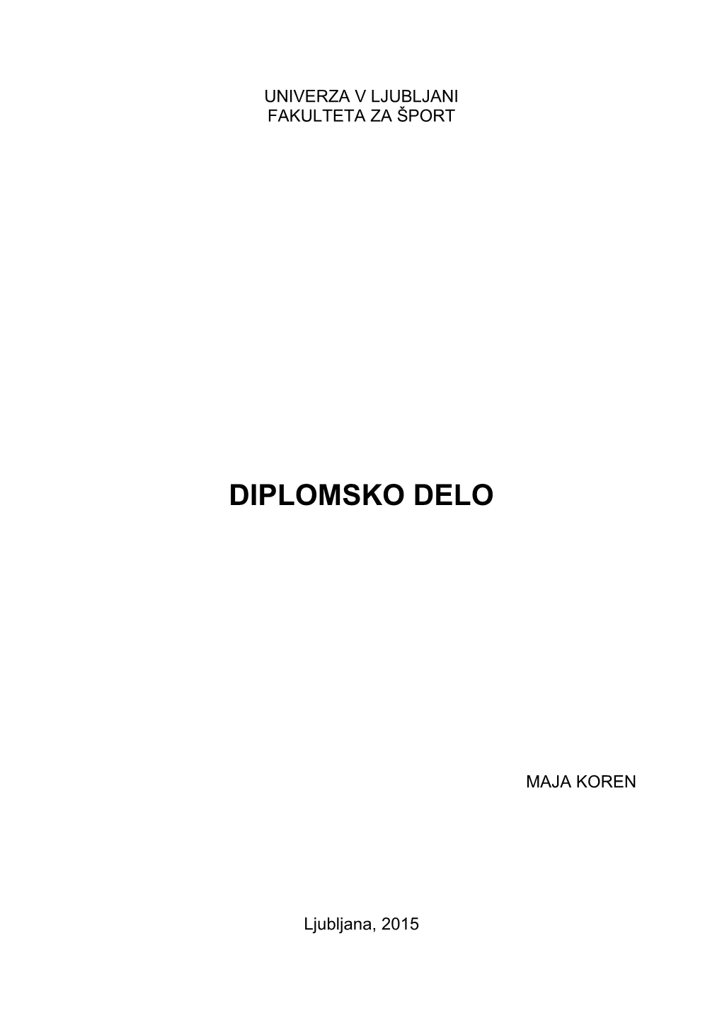 Diplomsko Delo