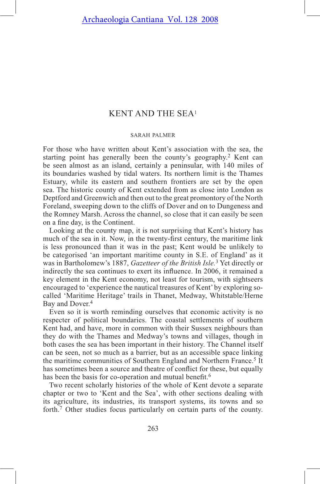 Kent and the Sea1