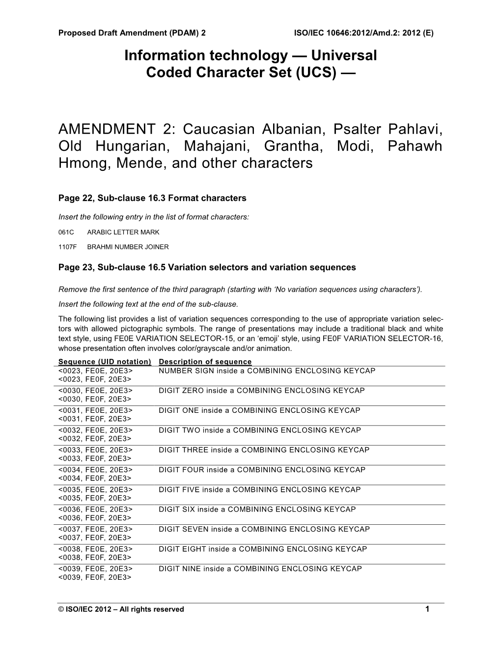 Iso/Iec 10646:2011 Fdis