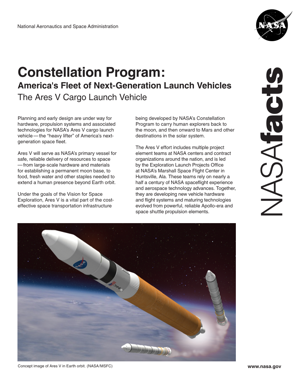 Ares V Cargo Launch Vehicle