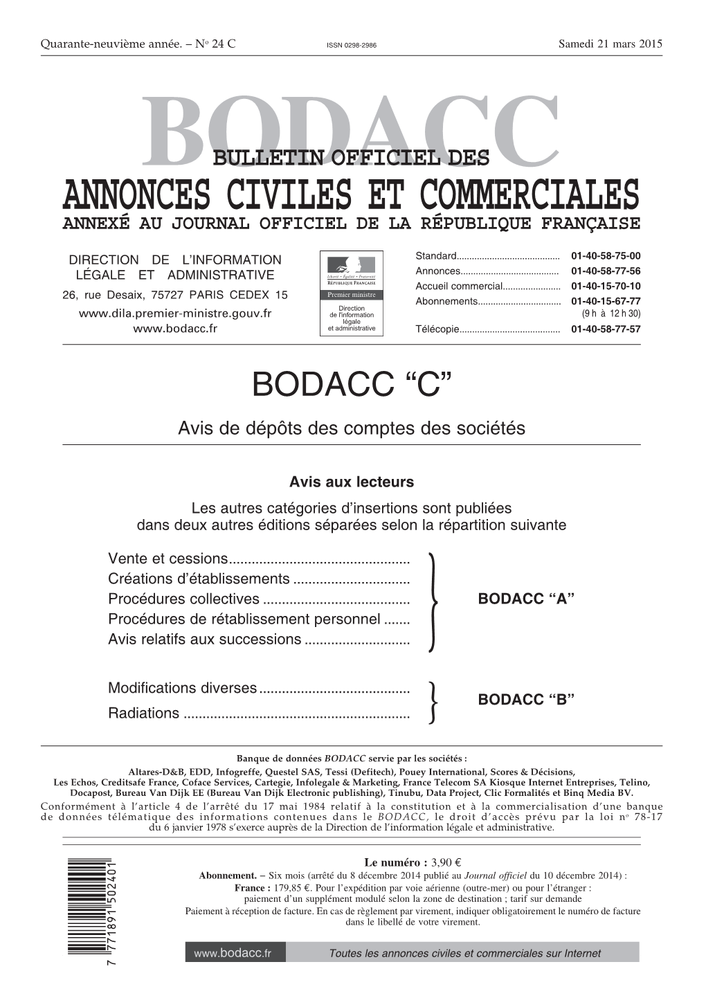 Bodacc Bulletin Officiel Des Annonces Civiles Et