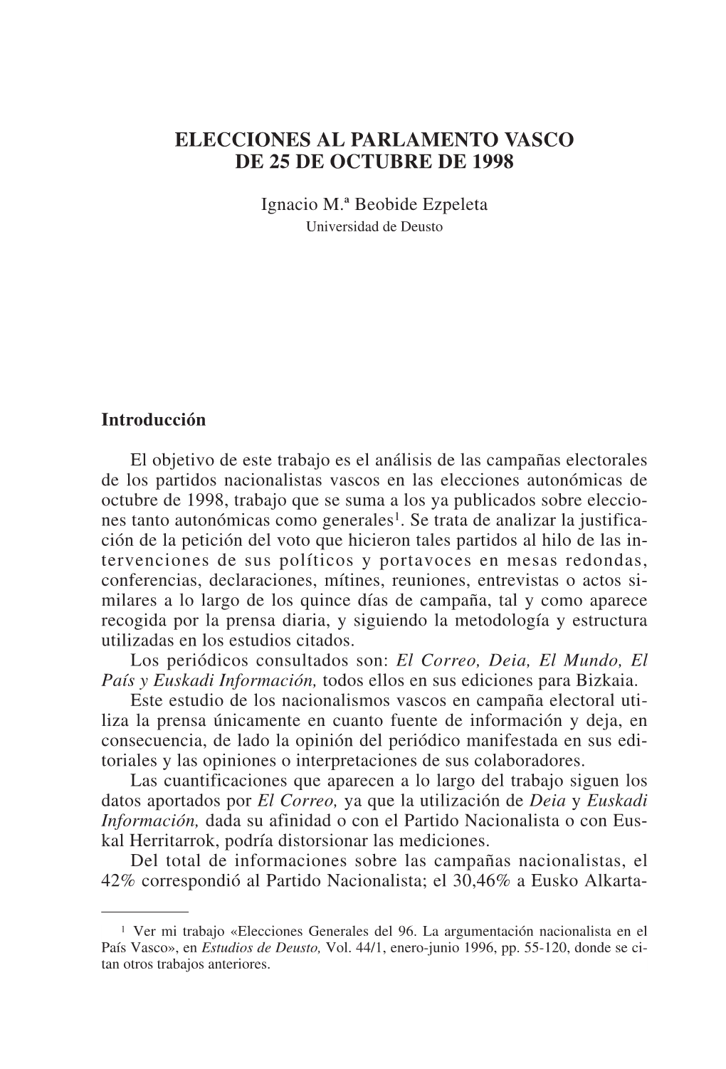 Estudios De Deusto Vol. 46/2 Julio-Diciembre 1998
