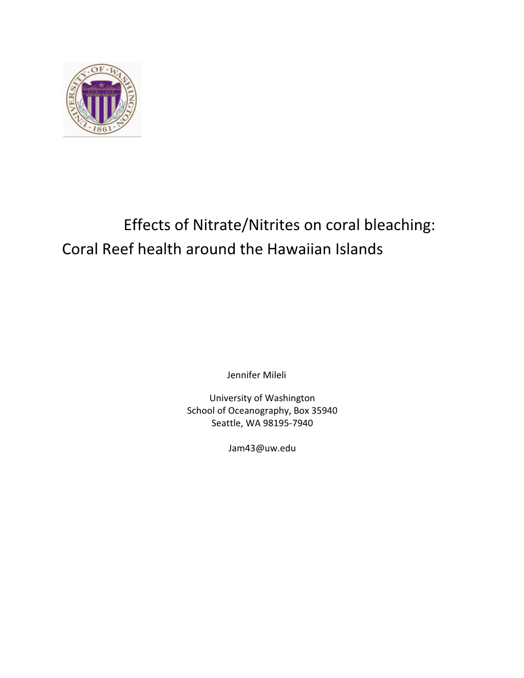 Hawaii's Coral Resilience Due to Low