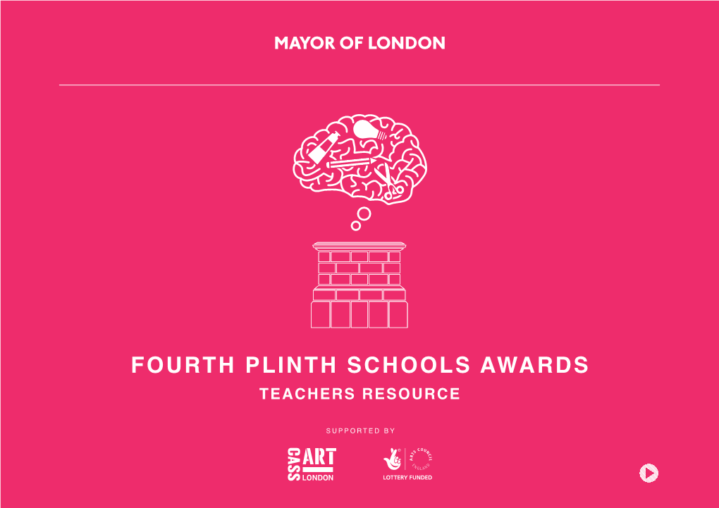 Fourth Plinth Schools Awards Teachers Resource