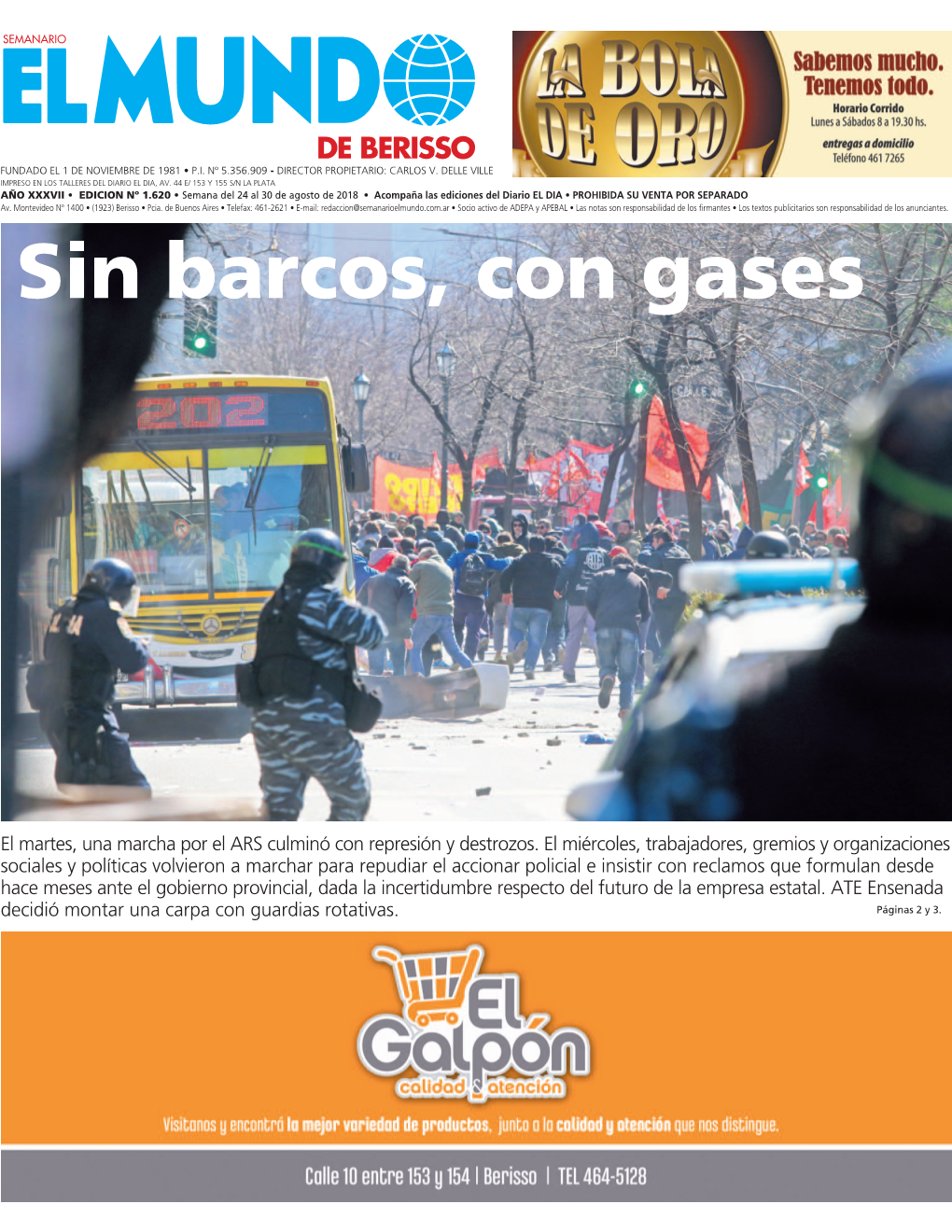 Sin Barcos, Con Gases