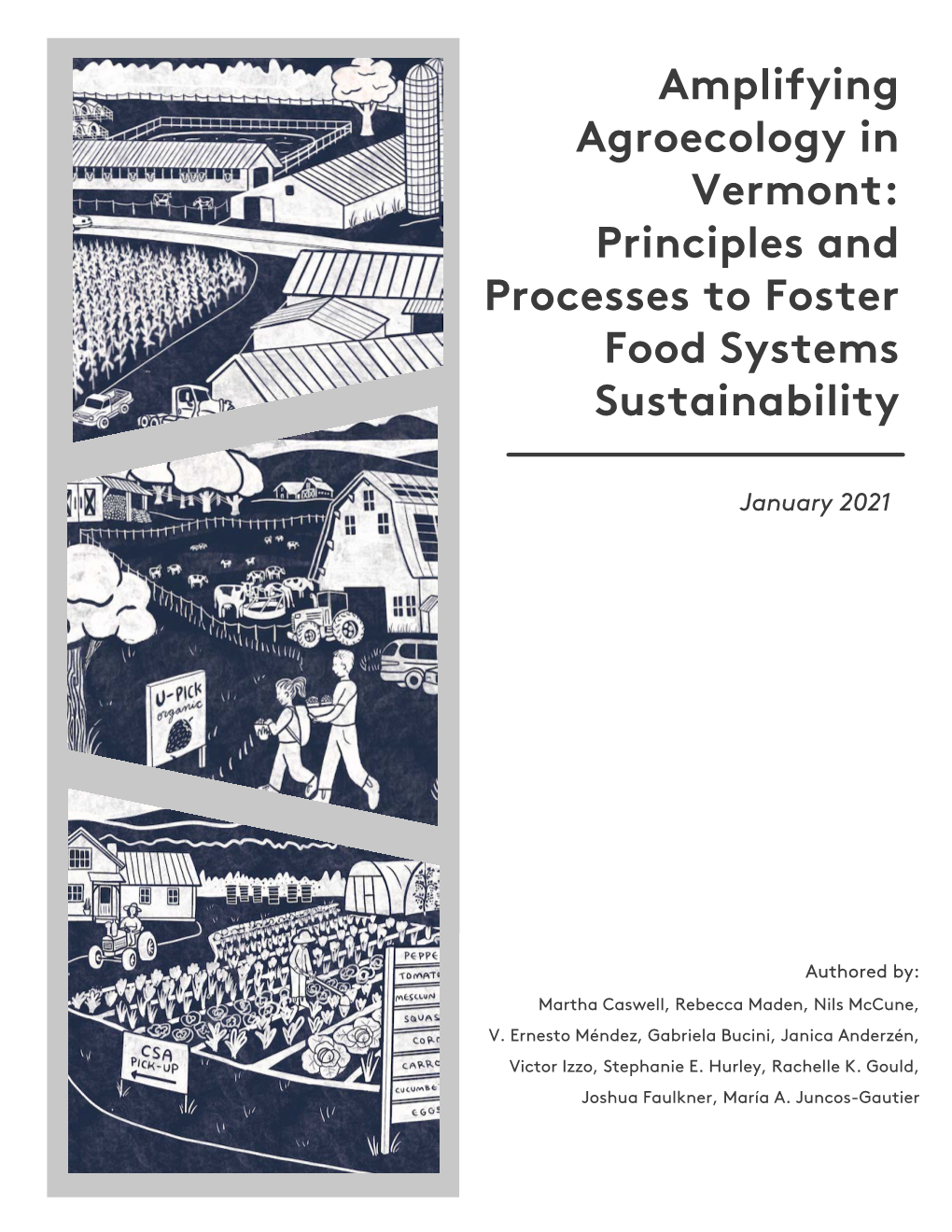 Amplifying Agroecology in Vermont: Principles and Processes to Foster Food Systems Sustainability