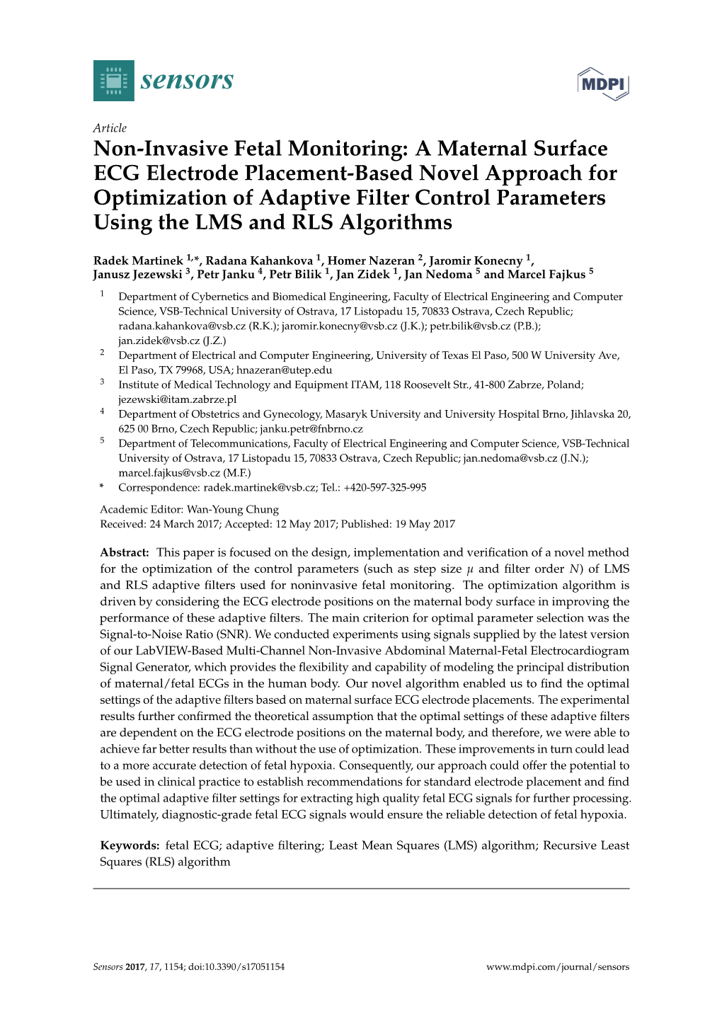 Non-Invasive Fetal Monitoring