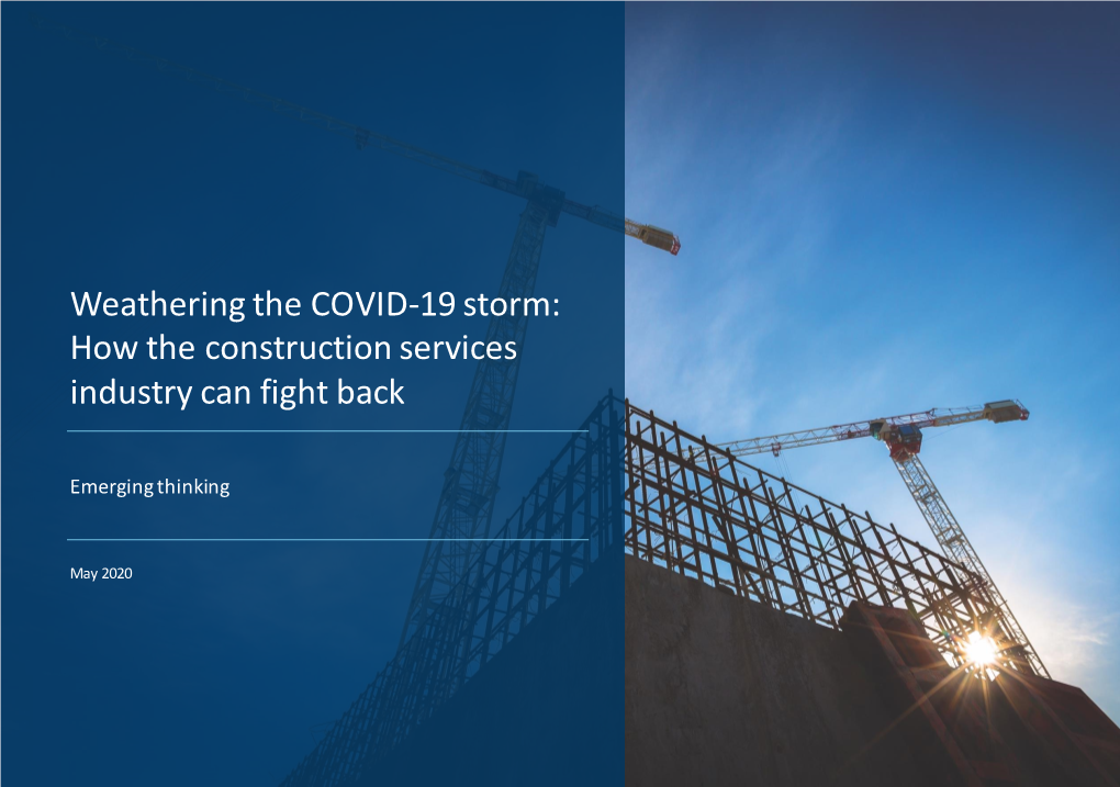 Weathering the COVID-19 Storm: How the Construction Services Industry Can Fight Back