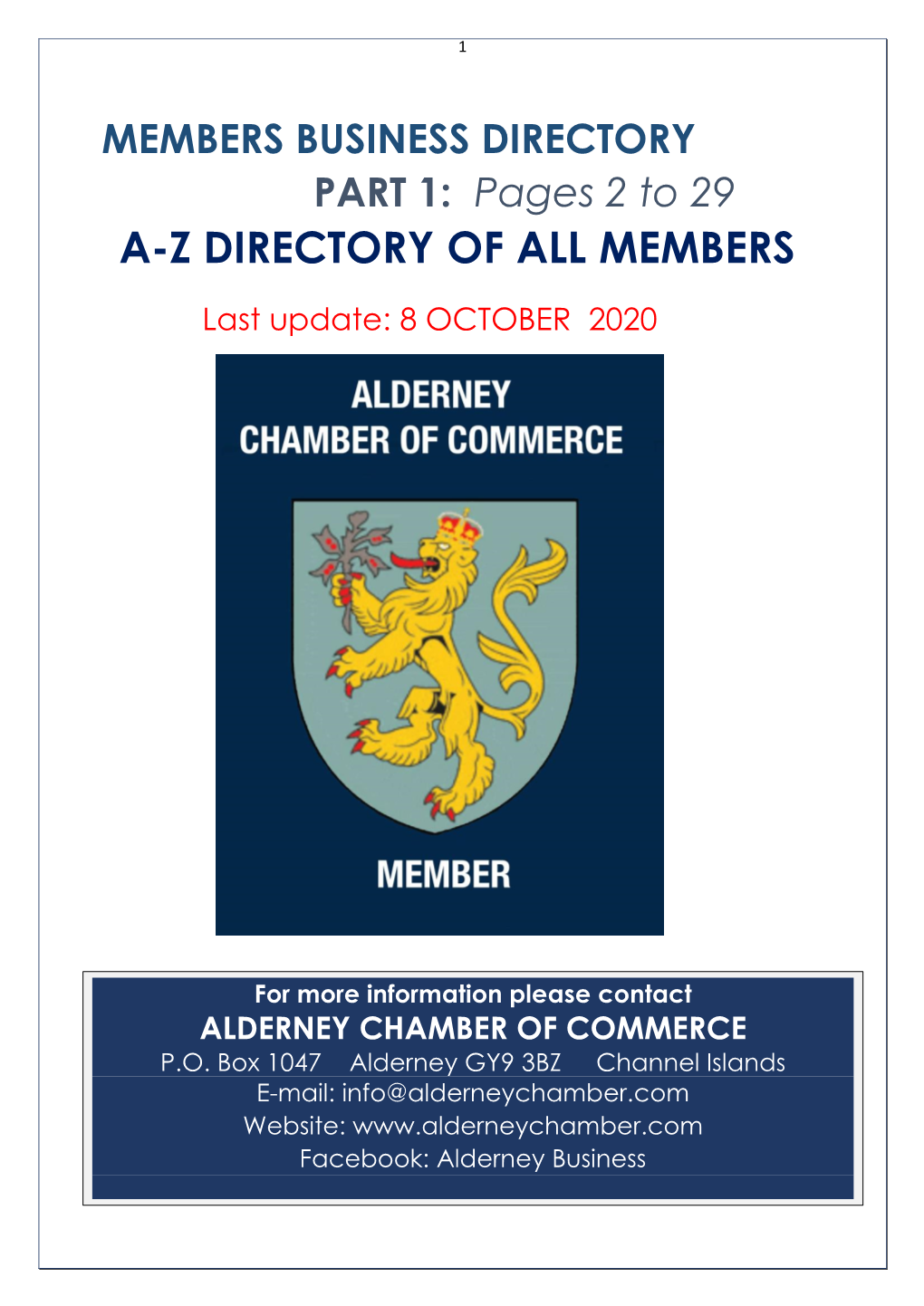 A-Z Directory of All Members