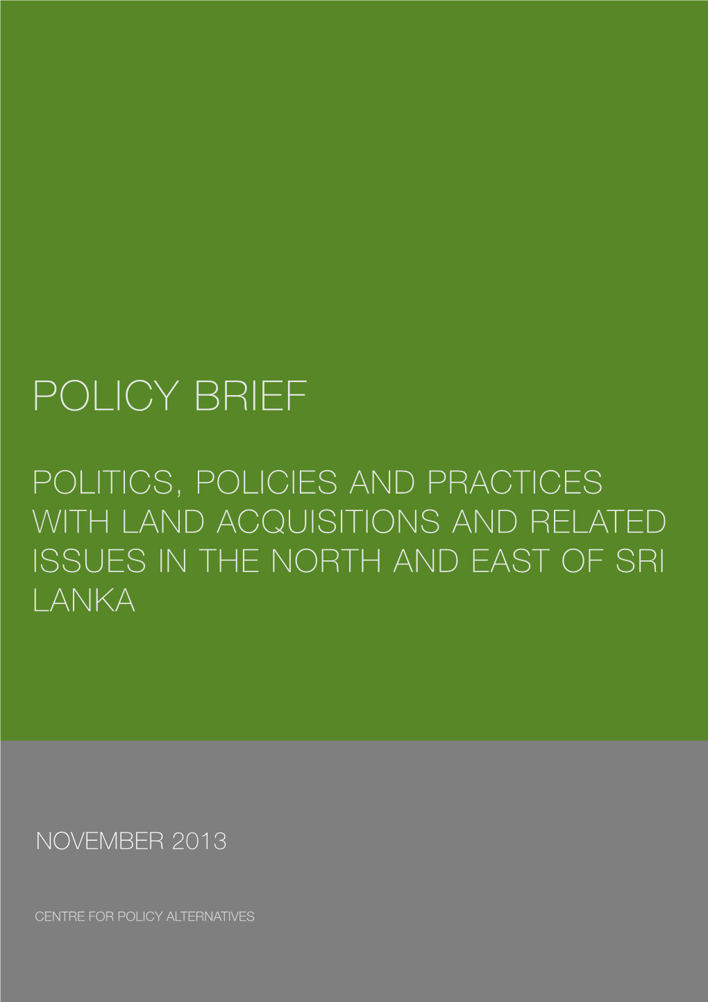 Land-Acquisitions-And-Related-Issues-In-The-North-And-East-Of-Sri-Lanka.Pdf