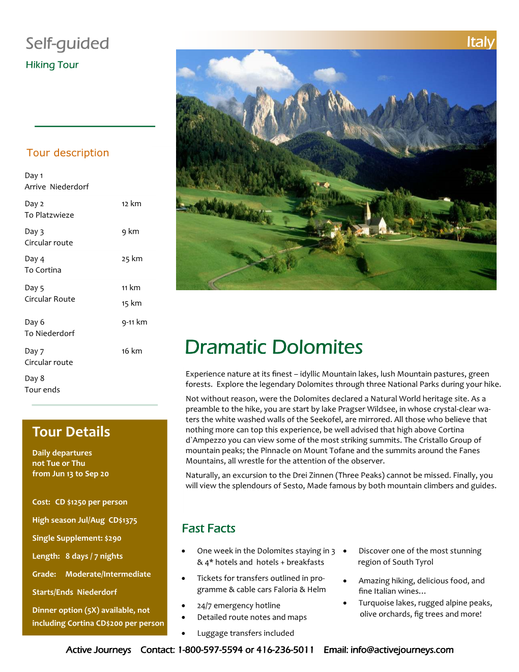 IT Dramatic Dolomites to Cortina SG H.Pub