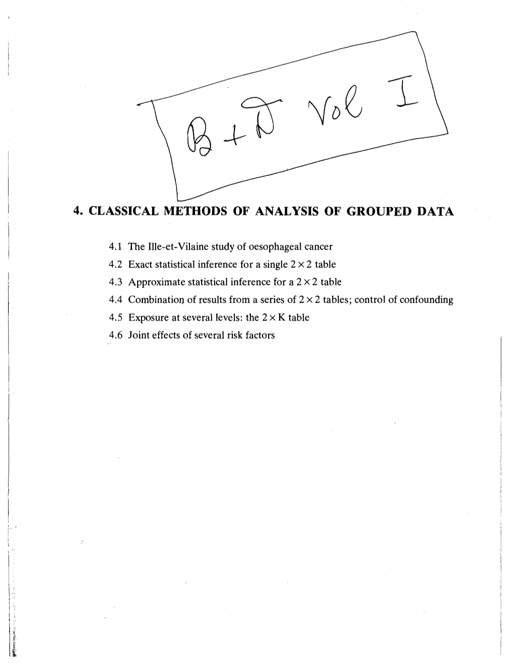 Chapter 4 Classical Methods of Analysis of Grouped Data