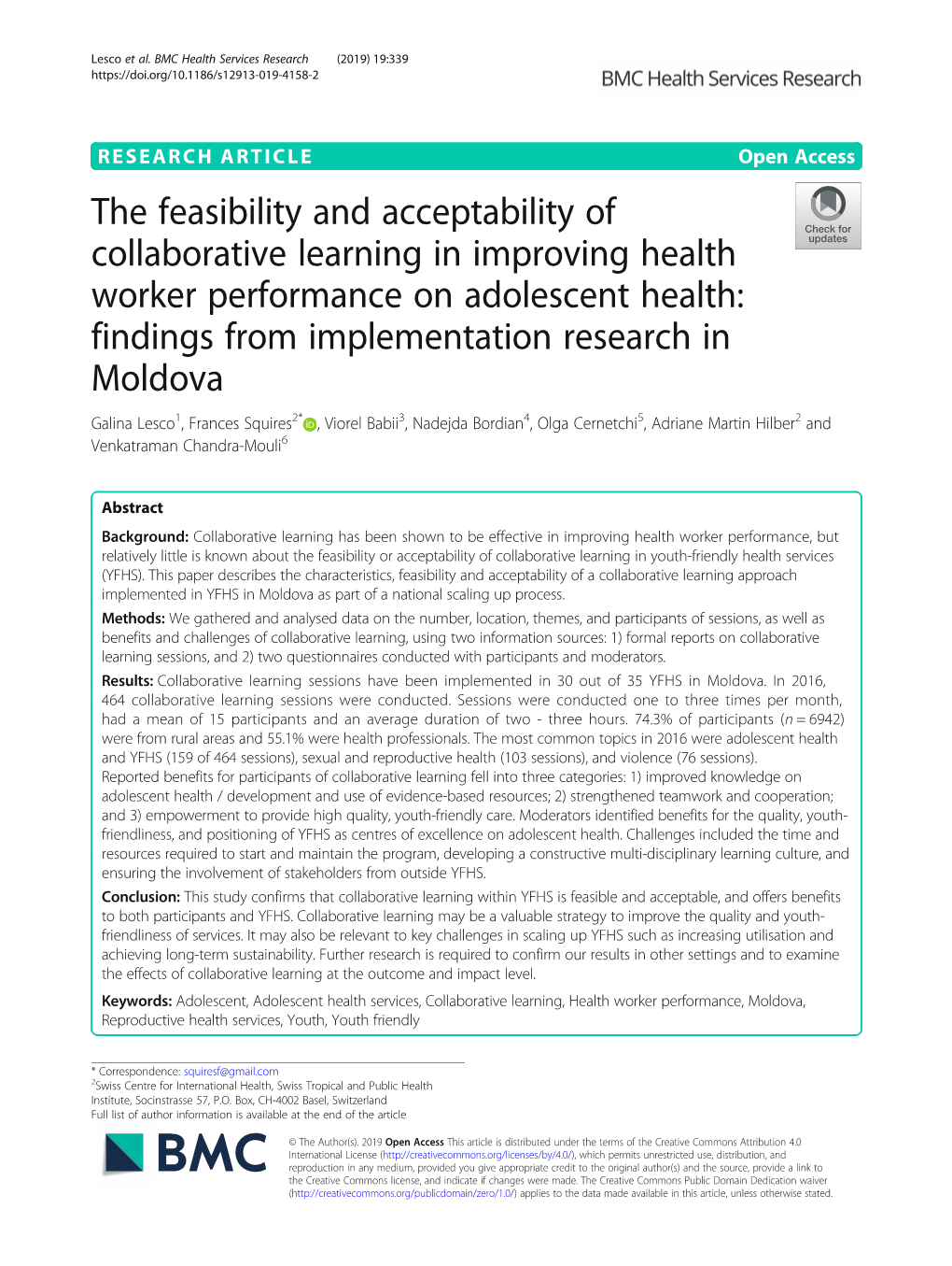 The Feasibility and Acceptability Of