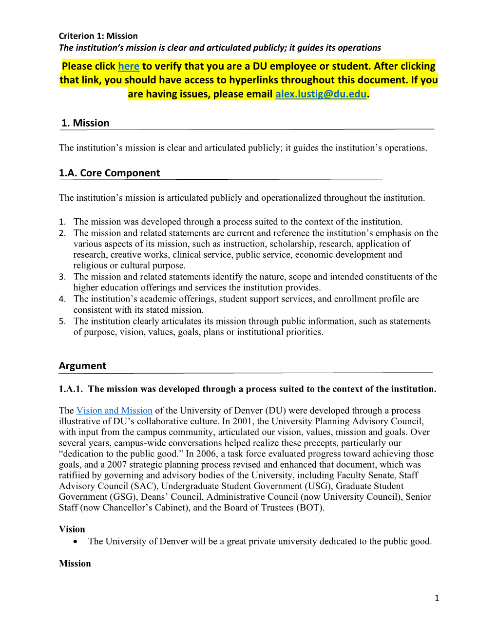 Please Click Here to Verify That You Are a DU Employee Or Student. After Clicking That Link, You Should Have Access to Hyperlinks Throughout This Document