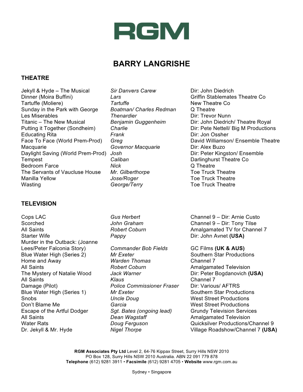 Barry Langrishe