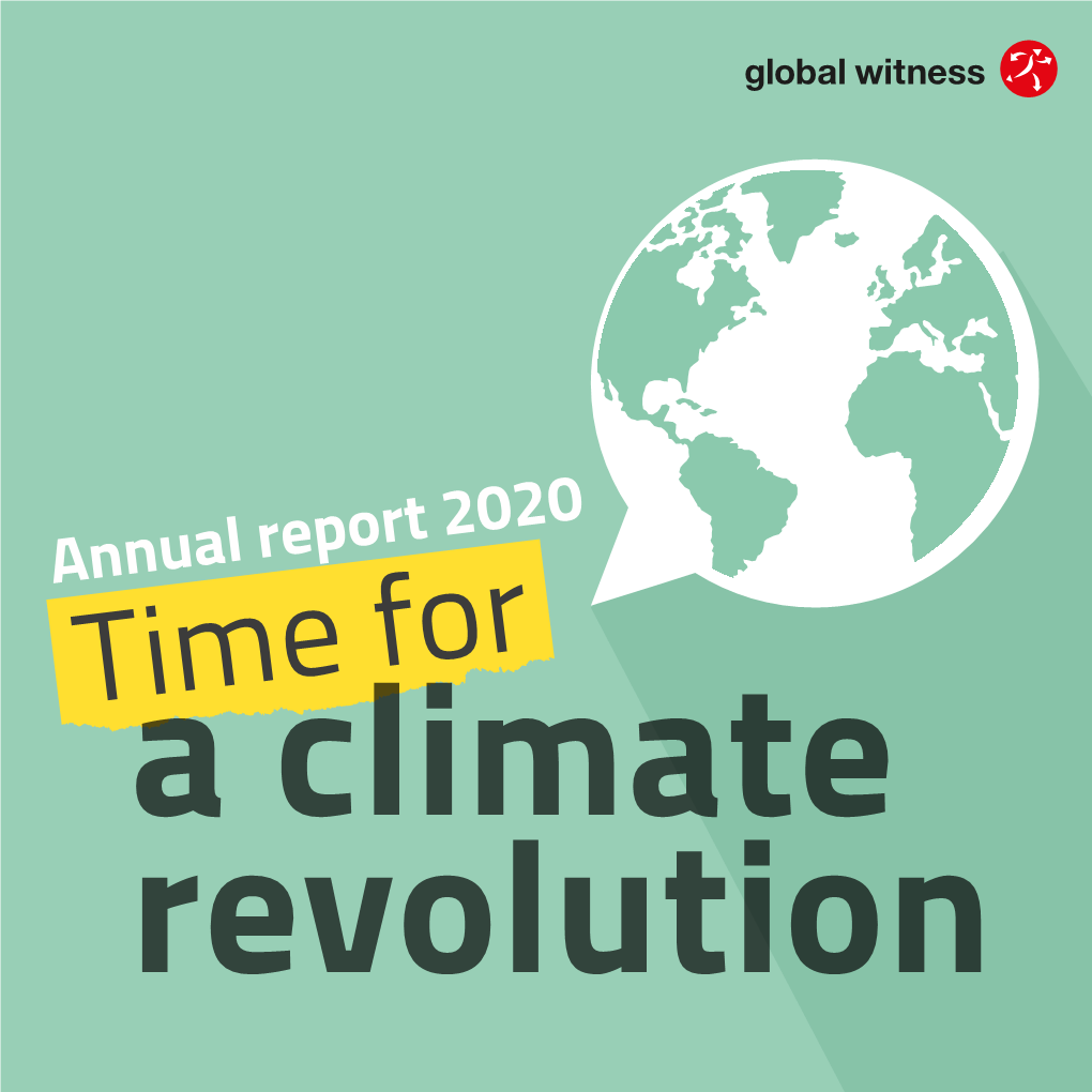 Annual Report 2020 Time for a Climate Revolution