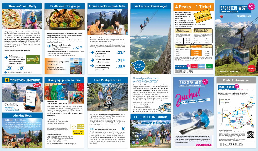 4 Peaks – 1 Ticket