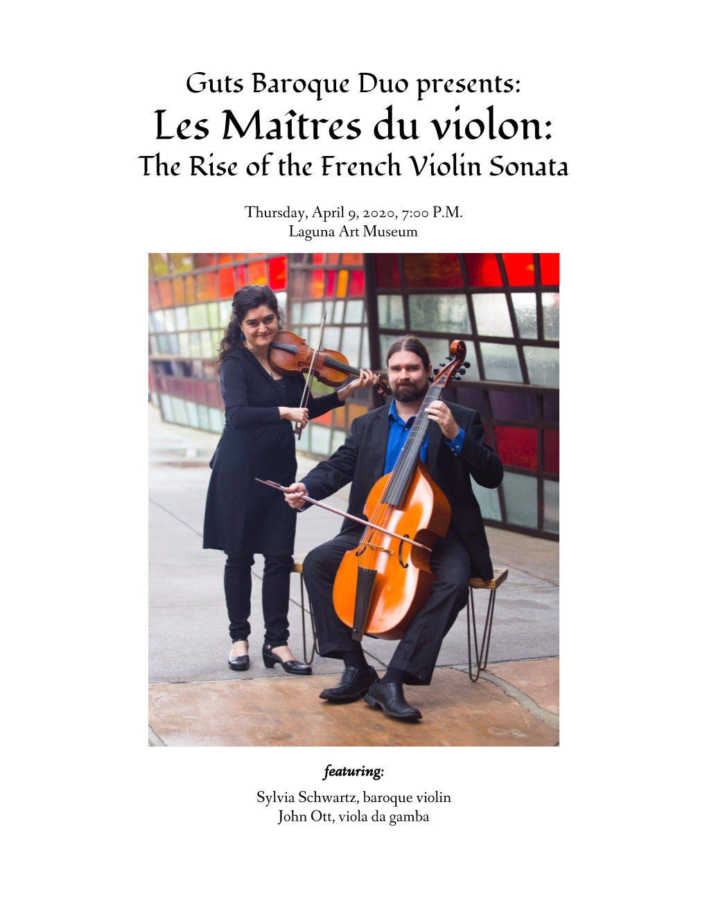 Les Maîtres Du Violon: the Rise of the French Violin Sonata