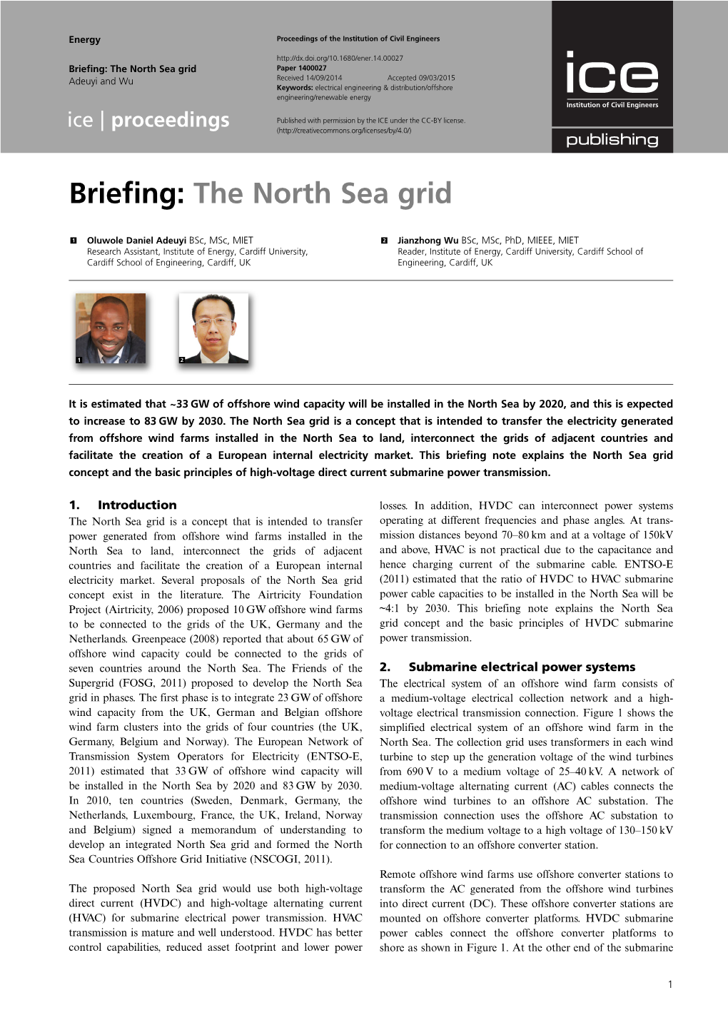 The North Sea Grid