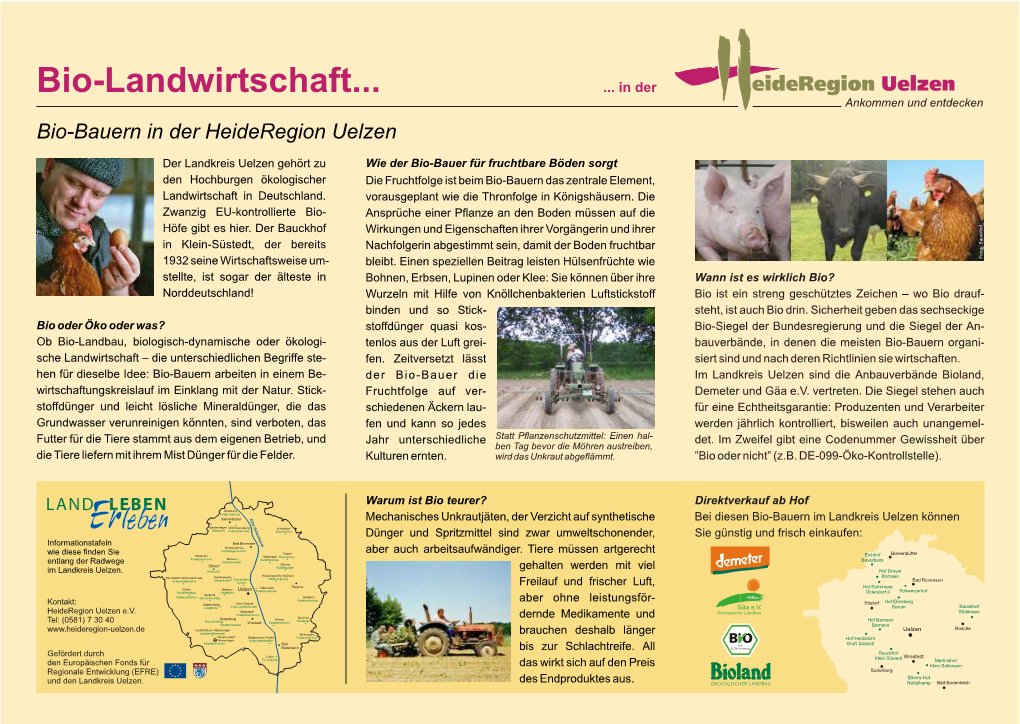 Infotafel Bio-Landwirtschaft