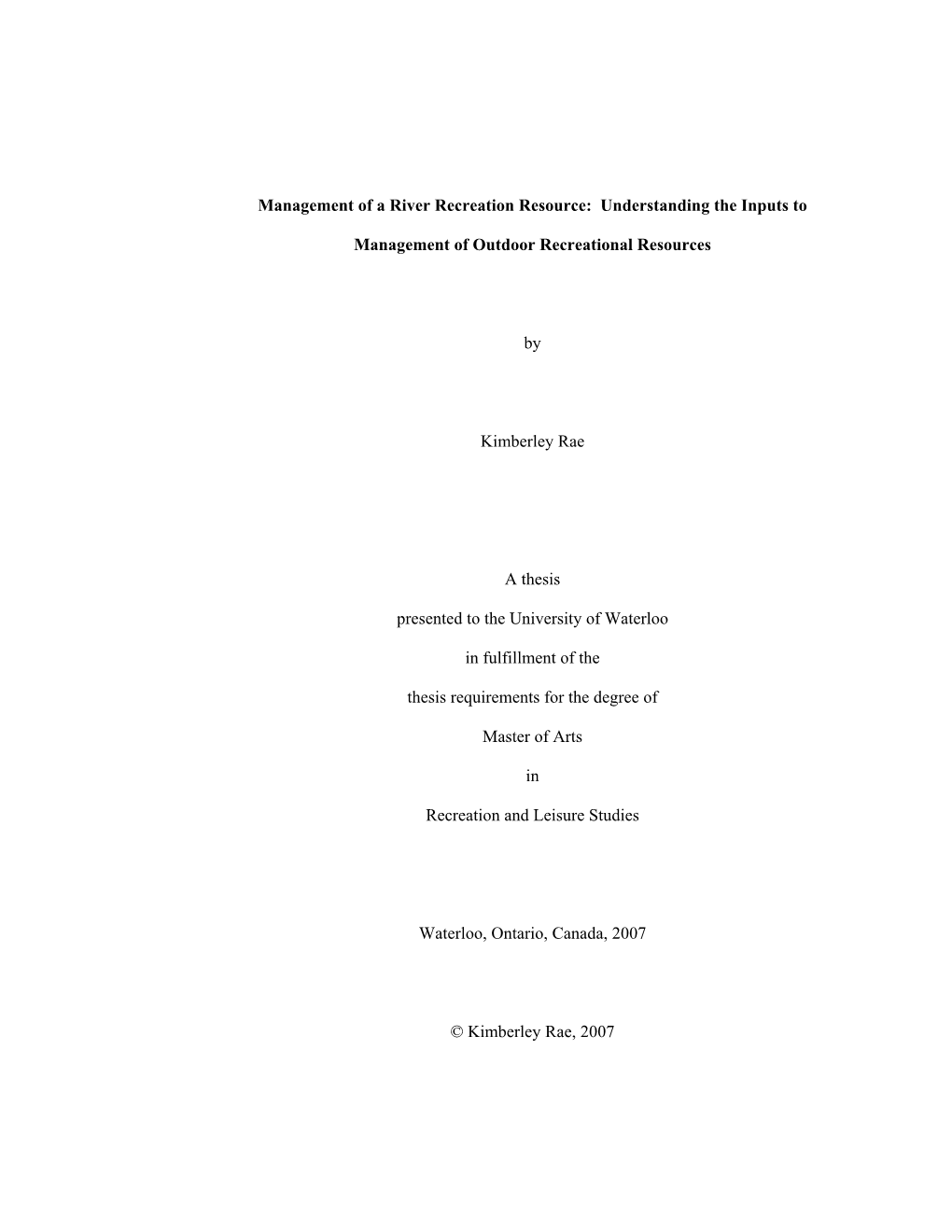 Final Thesis Kimberley Rae 2.Pdf